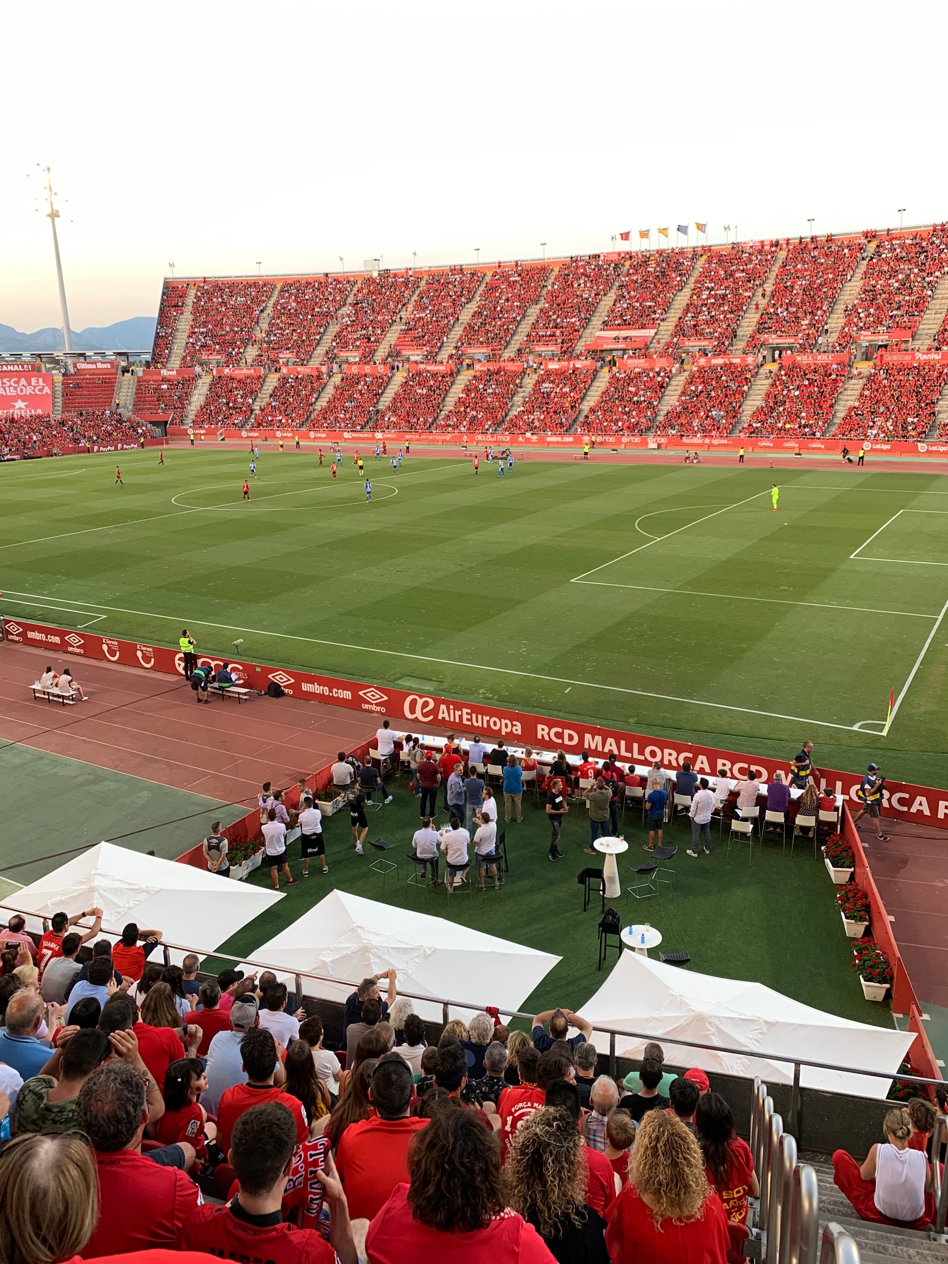 All stands were open and full for the first time in years