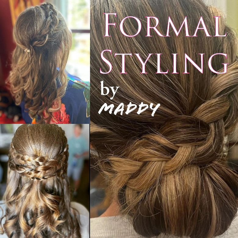 Have you made your appointment for prom or graduation? Here are some styles by our designer, Maddy. She can help you find the style that best fits your look. Make your appointment today. Space is limited. 
https://balancehairspa.com/appointment-reque