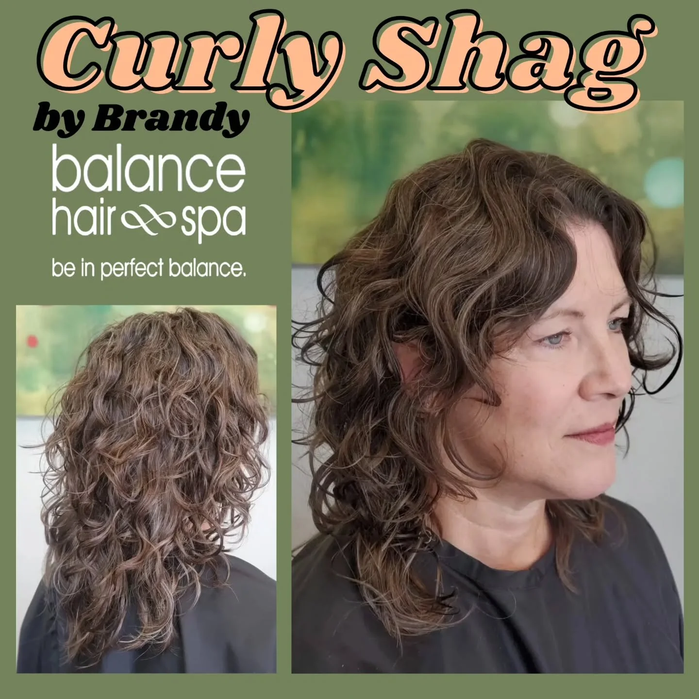 Check out this curly shag cut with layers by our designer,  Brandy. She loves to do  modern cuts for her clients who like a little edge to their style. Let Brandy help you find the style that best fits your lifestyle. 
Make an appointment today at 
h