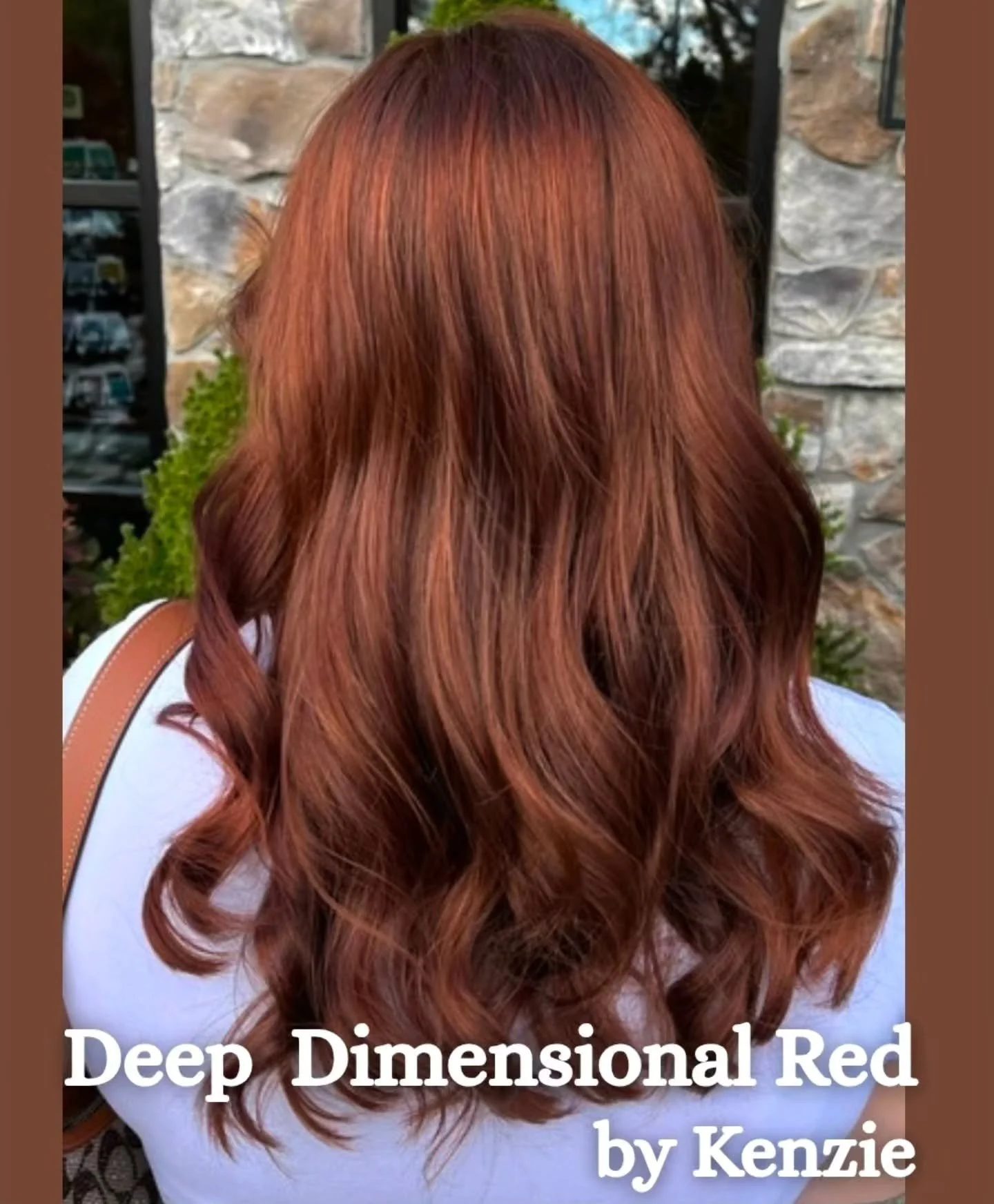 We are obsessed with this beautiful deep dimensional red by our hair designer,  Kenzie. This month she is offering a complimentary toner or gloss with any service. Let Kenzie help you find the color and style that best fits your lifestyle.  Make an a