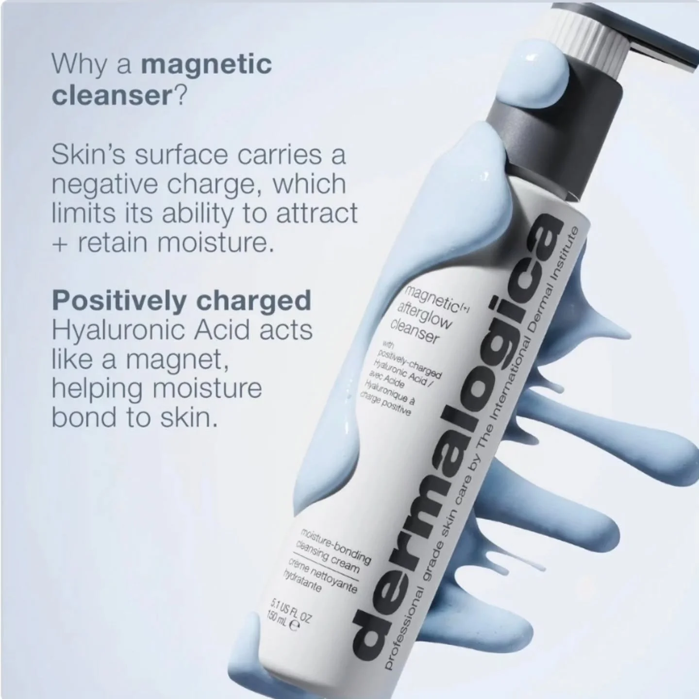 Magnetic[+] AfterGlow Cleanser is a revolutionary cleanser that acts like a magnet to help skin retain moisture and leaves skin feeling refreshed, hydrated, and prepped for the next steps in your skin care routine. This moisture-bonding cream cleanse
