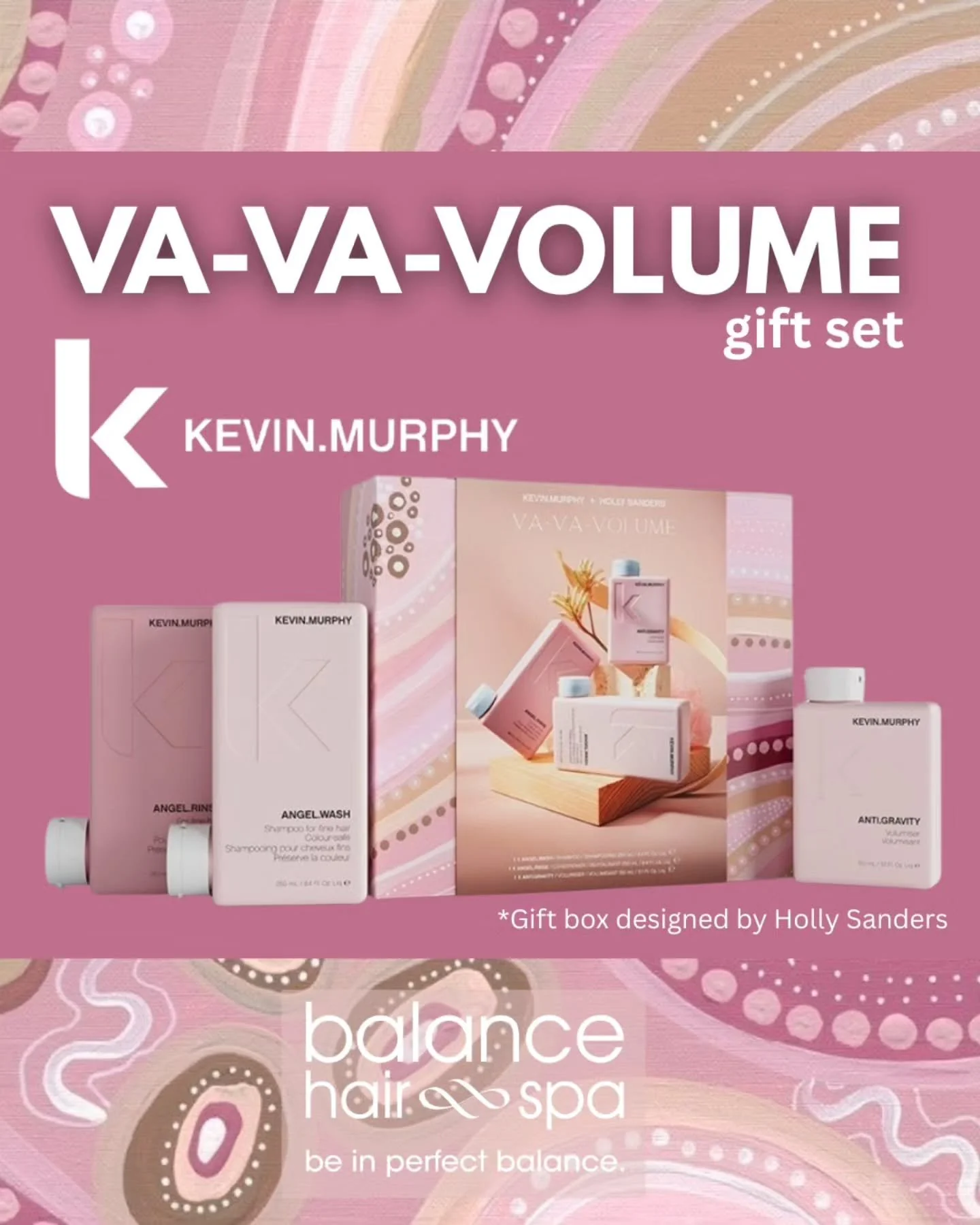 VA-VA-VOLUME
For anyone looking for a bit of pep in their step this season, this Kevin.Murphy gift set features everyone&rsquo;s favourites from the VOLUME regimen to boost body, leaving fine hair looking bigger and better. This set comes with the An