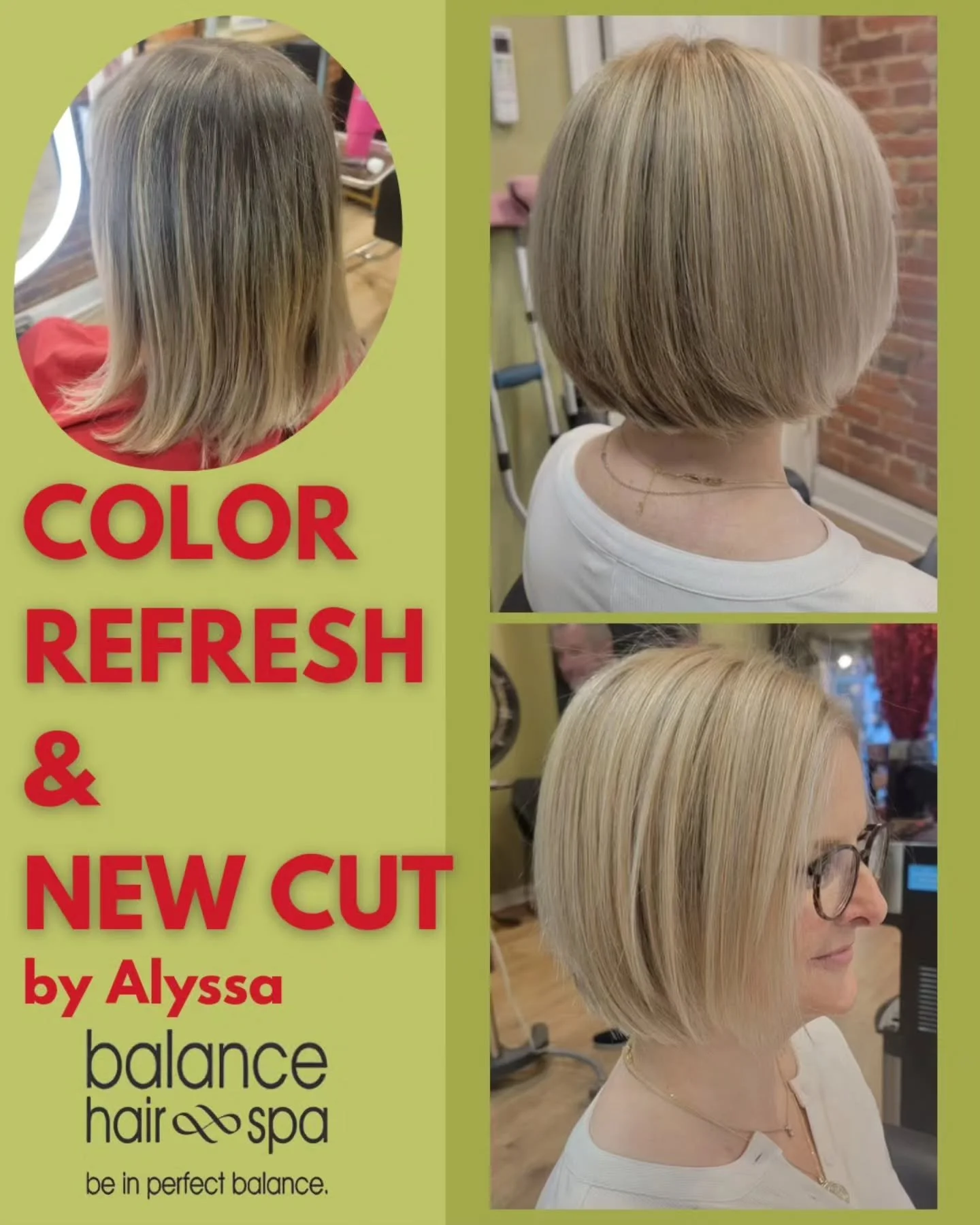 A fresh color &amp; haircut by our designer, Alyssa.  Let her help you freshen up your style. Make an appointment today at 
https://balancehairspa.com/appointment-request
&nbsp;@clubpilates_exton @juicepod_lionville firstresourcebank @giuntas_exton @