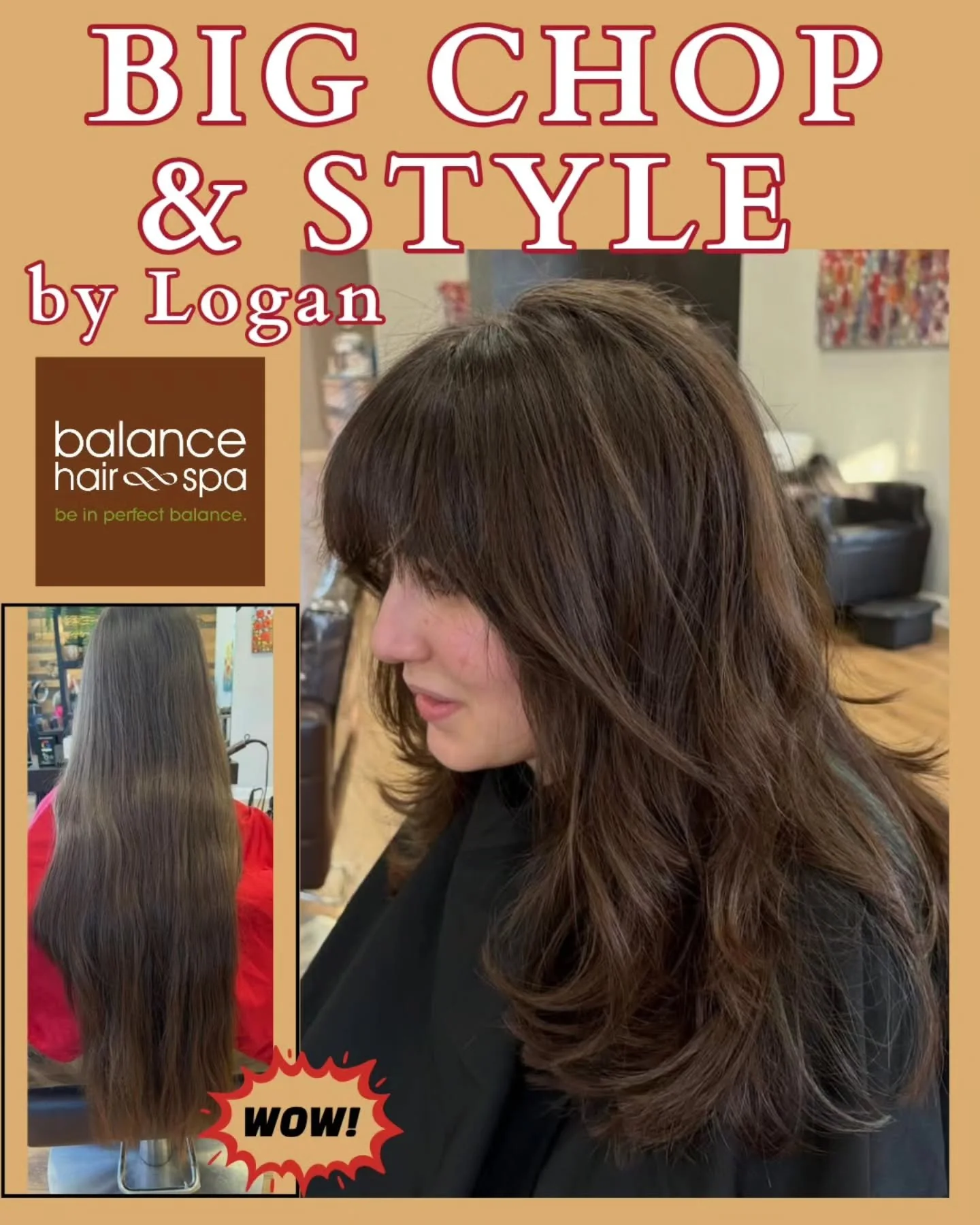 Wow!! What a transformation!! Logan helped this client donate over 10 inches of hair. Then gave her a beautiful cut with tons of movement.  Let Logan help you update your style. Make an appointment at
ttps://balancehairspa.com/appointment-request

&n