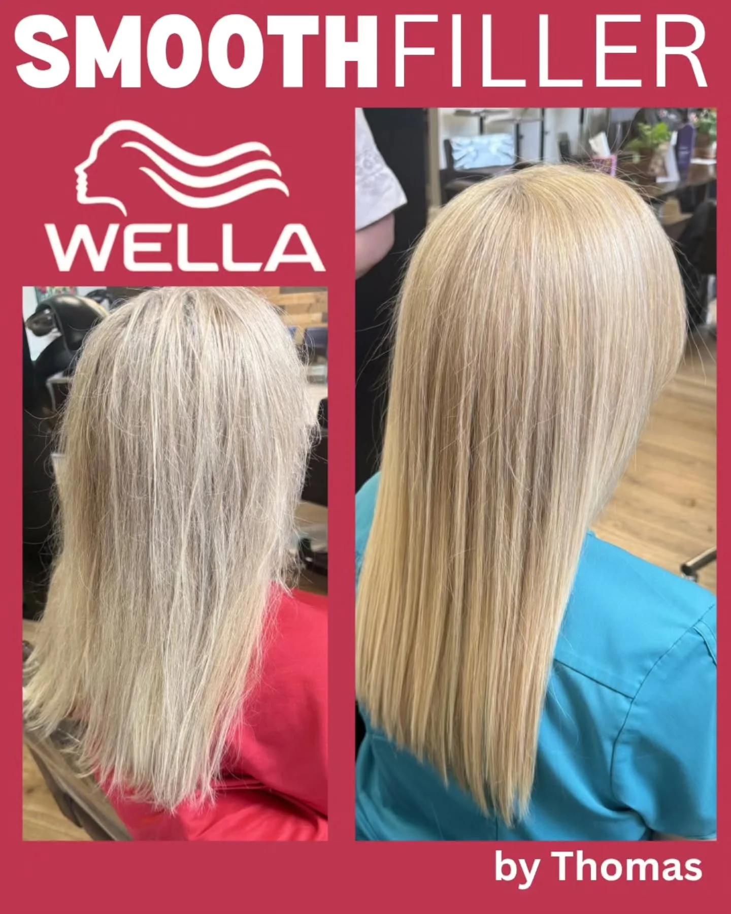 SmoothFiller is a revolutionary demi-permanent treatment that transforms hair with cutting-edge technology. In just one in-salon session, it gives smoother hair and reduced frizz. It makes hair easier and faster to style, while keeping your natural t