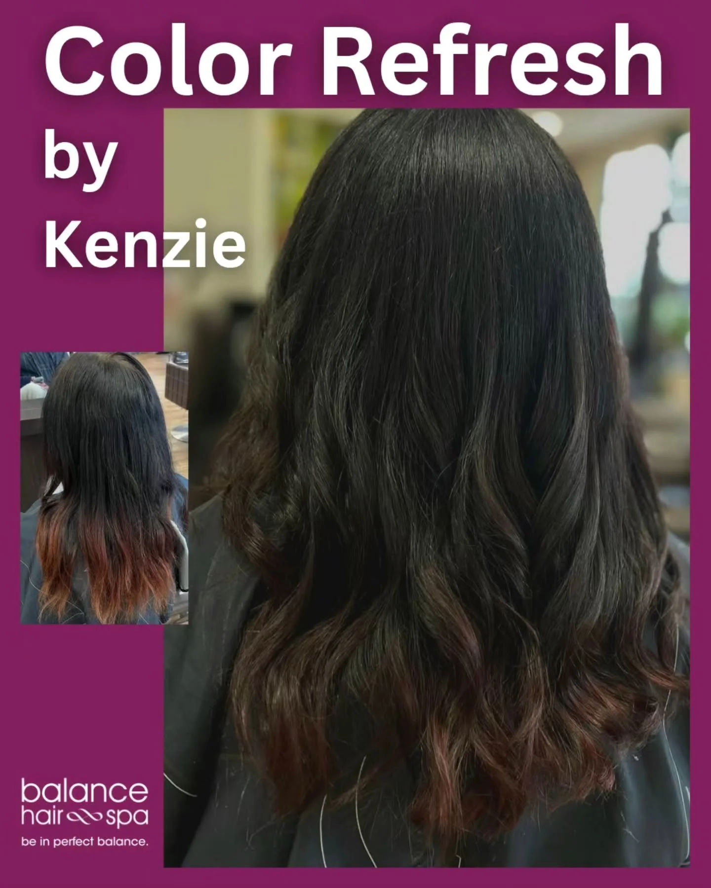 Time to freshen up your color. Our designer,  Kenzie, helped this client with a color refresh.  Make an appointment at https://balancehairspa.com/appointment-request

&nbsp;@clubpilates_exton @juicepod_lionville firstresourcebank @giuntas_exton @full