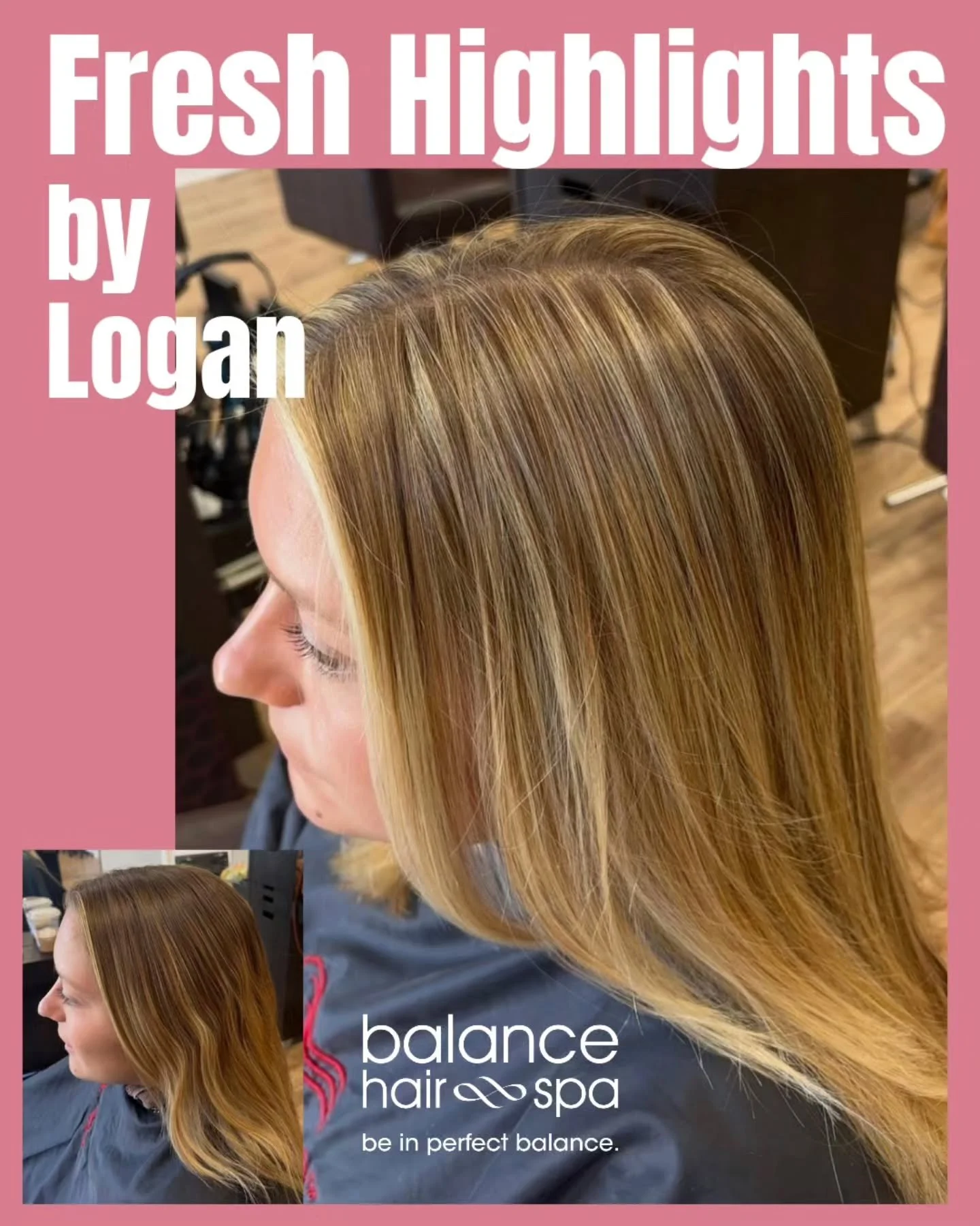 Some fresh highlights by Logan. Summer is right around the corner.  Time for a color refresh. Let Logan or any of our beauty professionals help you get your color ready for the summer.  Make an appointment at
https://balancehairspa.com/appointment-re