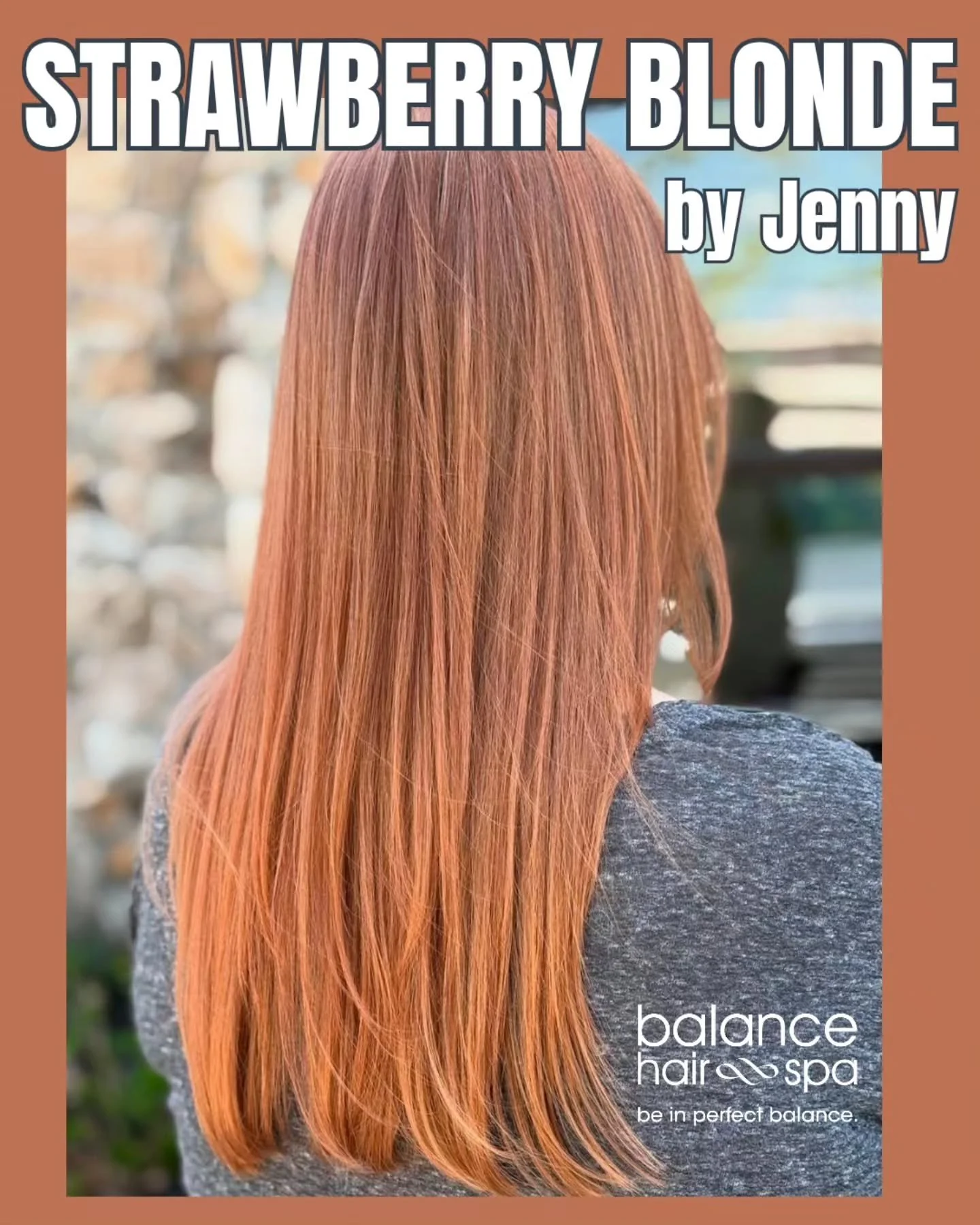 Check out this stunning strawberry blonde by our hair designer,  Jenny H. Let her help you find the haircolor that best fits your style.  Make an appointment at
https://balancehairspa.com/appointment-request

&nbsp;@clubpilates_exton @juicepod_lionvi