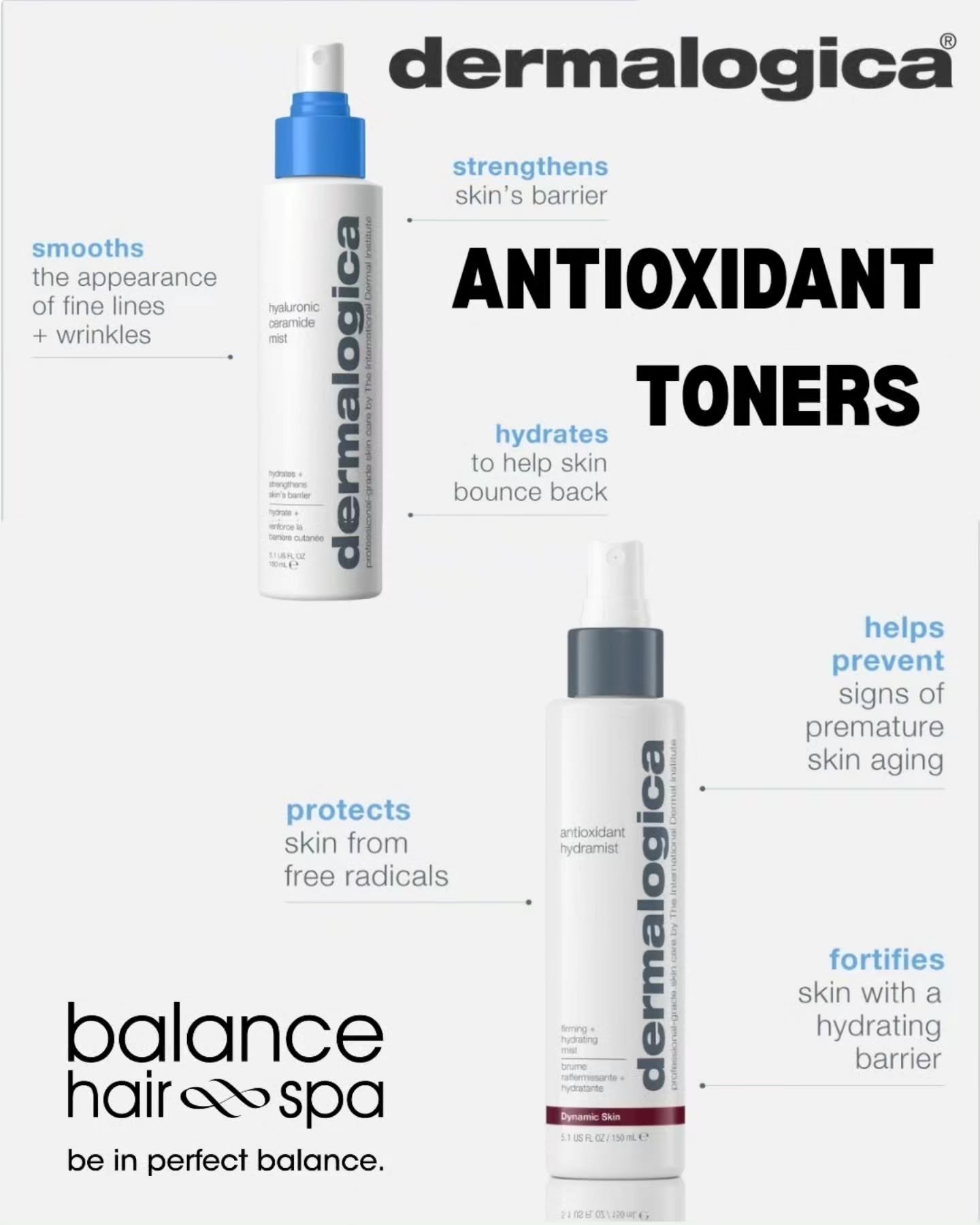 With all the smoke in the air from the Canadian wildfires, it's a great idea to carry a travel size antioxidant toner with you as a refresher throughout the day. Just a spritz before going outside will help your serum and moisture work better to prot