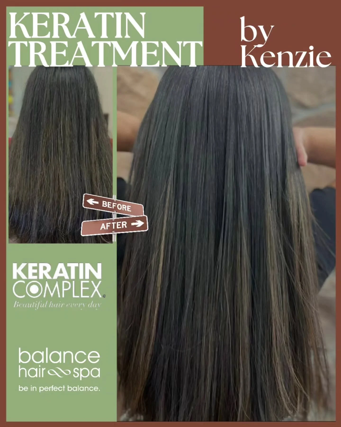 Check out this keratin treatment by Kenzie.
Keratin can be a great addition to a healthy hair regimen. The replenishment of lost keratin and it&rsquo;s boost to the natural keratin in the hair can have a long-lasting healthy outcome. A keratin treatm