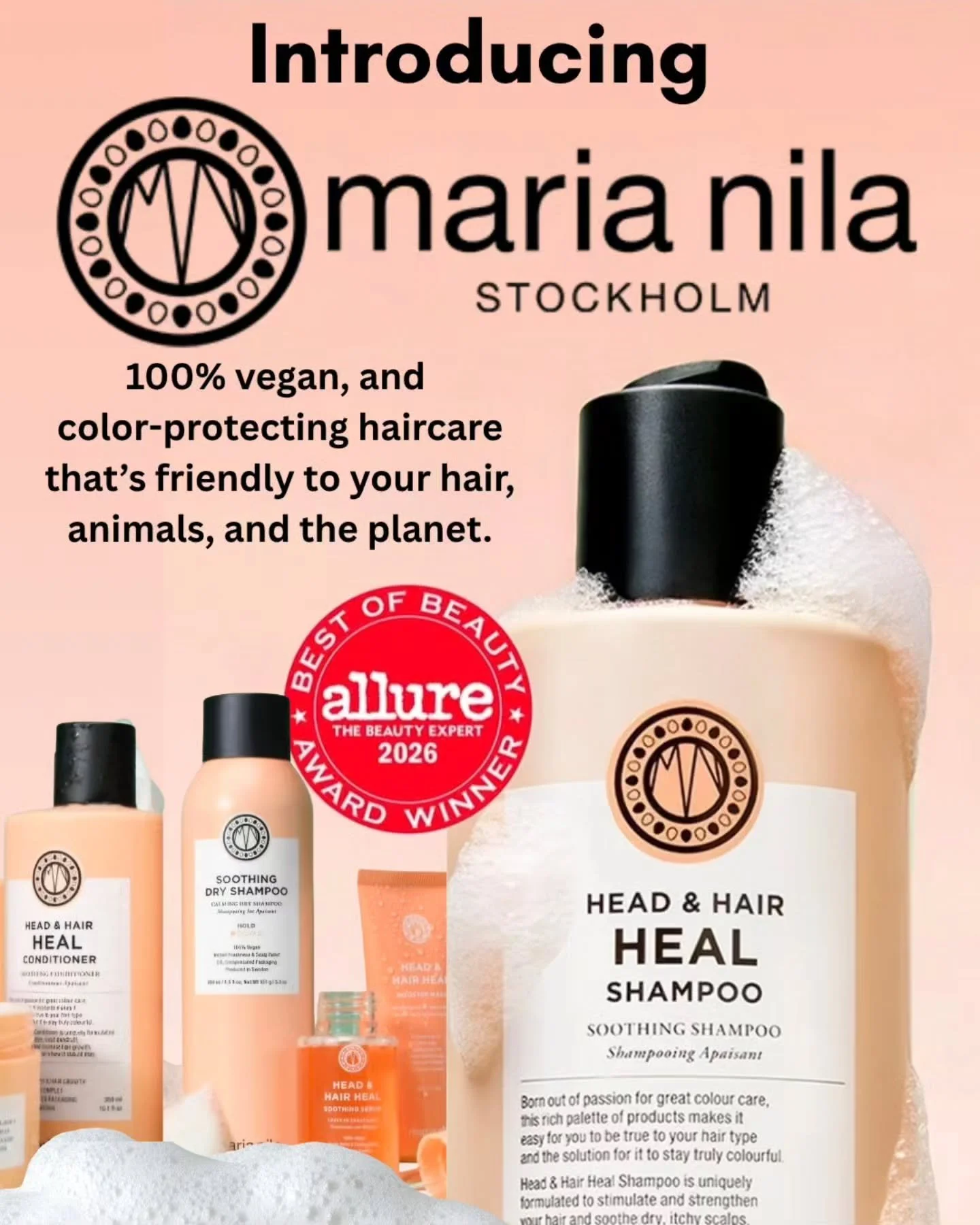 We are excited to announce that we are now officially carrying Maria Nila products at Balance Hair Spa.  Their brand align with our mission of providing our clients with excellent products that perform well and at a good value. Maria Nila products ar