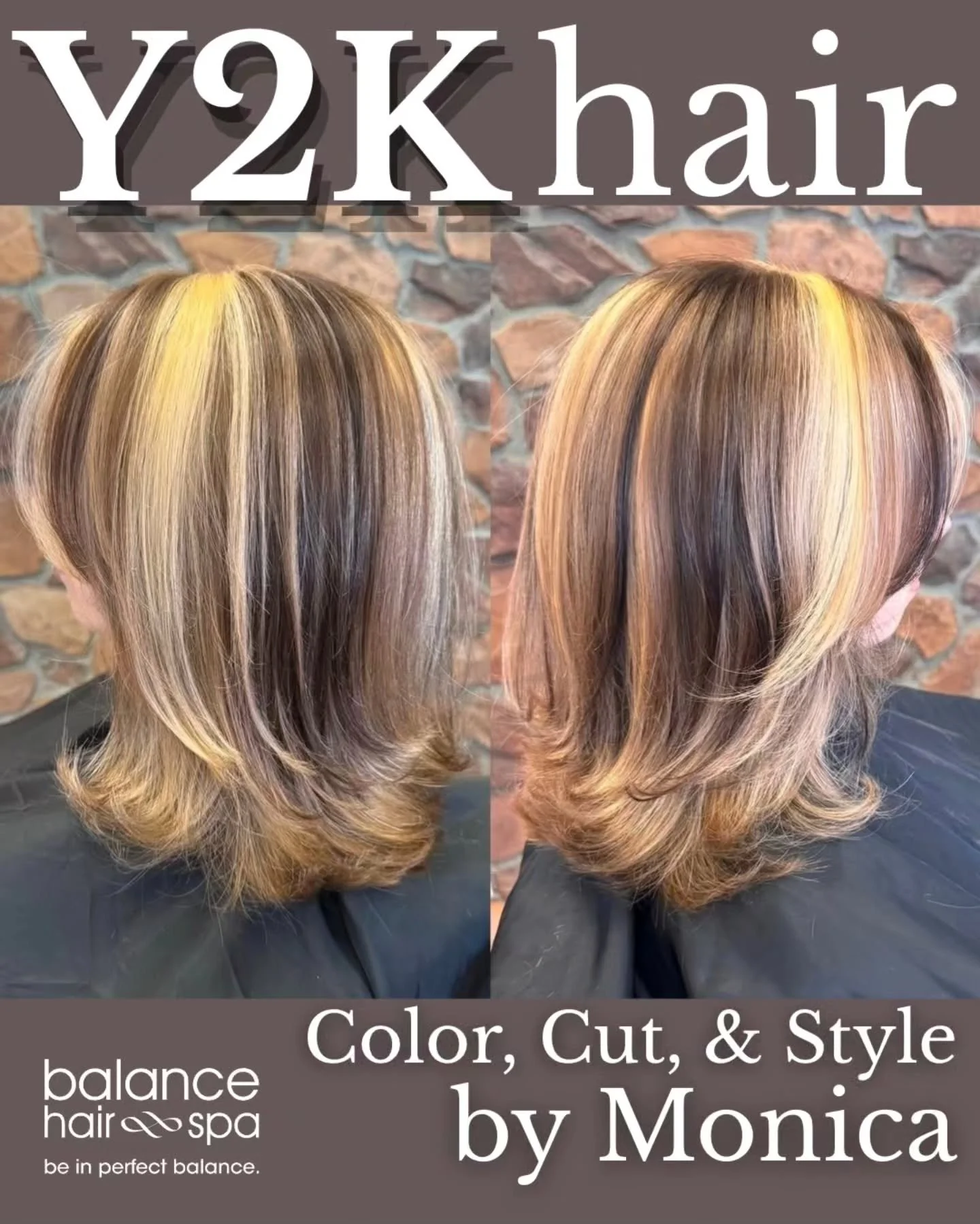 The Y2K trend continues with this fun color and cut by Monica. Let our team of color professionals help you find the look that best fits your style.  Make an appointment at
https://balancehairspa.com/appointment-request

&nbsp;@clubpilates_exton @jui