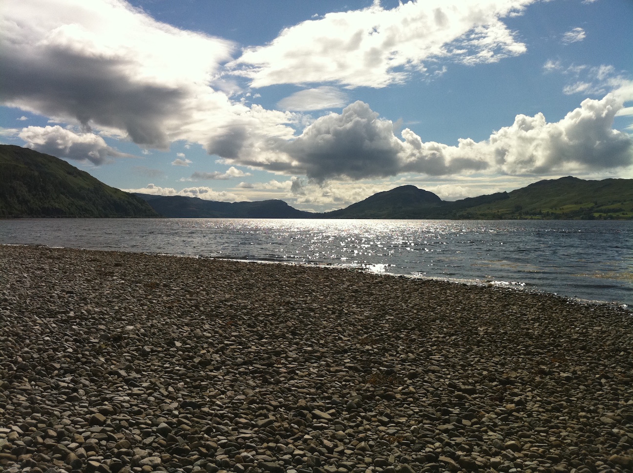  A view towards Skye from the beach 