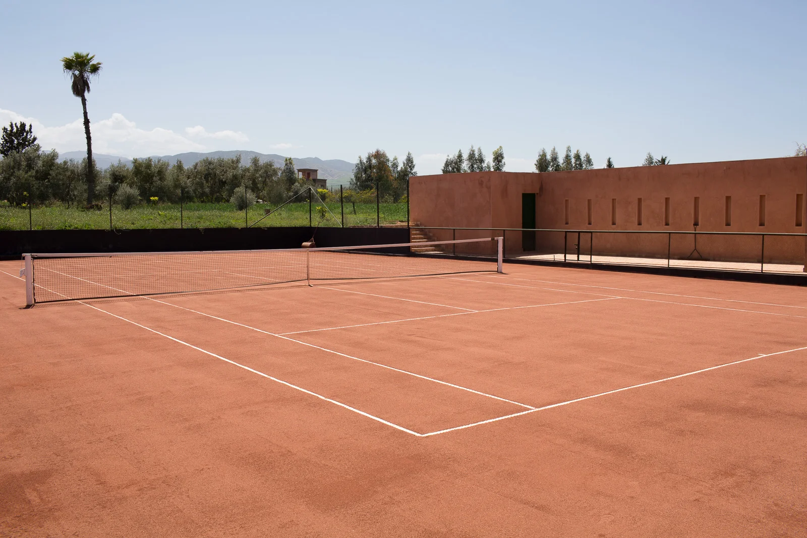 Clay tennis court