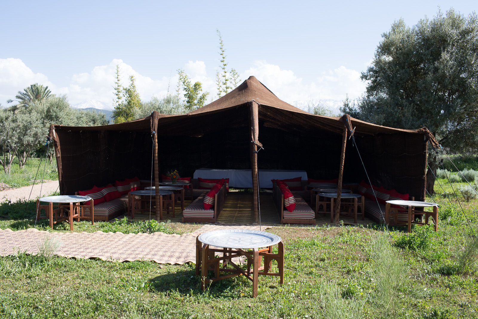 Berber tent and mechoui - Traditional mechoui experience: whole lamb slow roasted in this special earth outdoor oven served under the Berber tent (by prior arrangement)