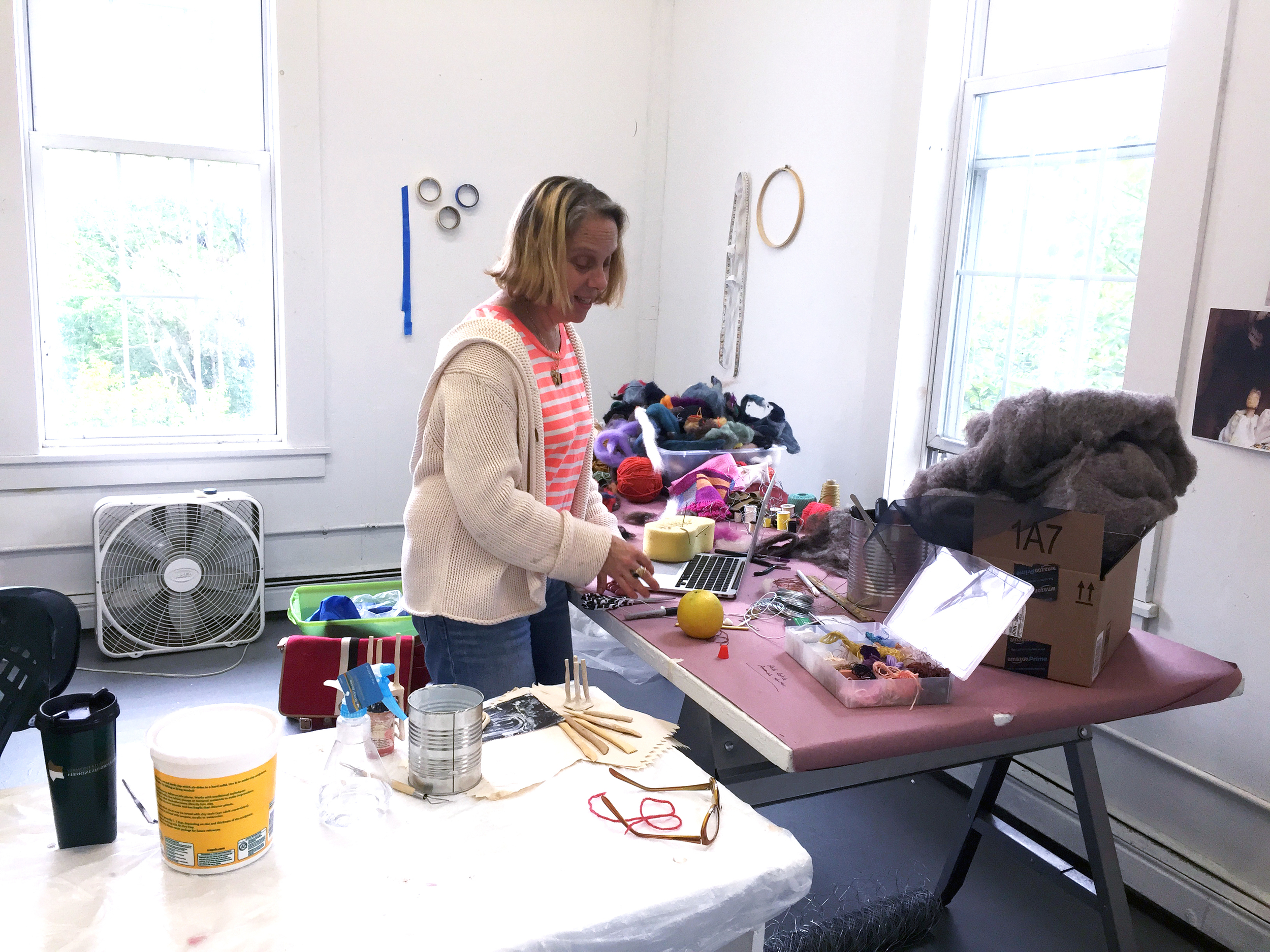 Studio visit with Judy 