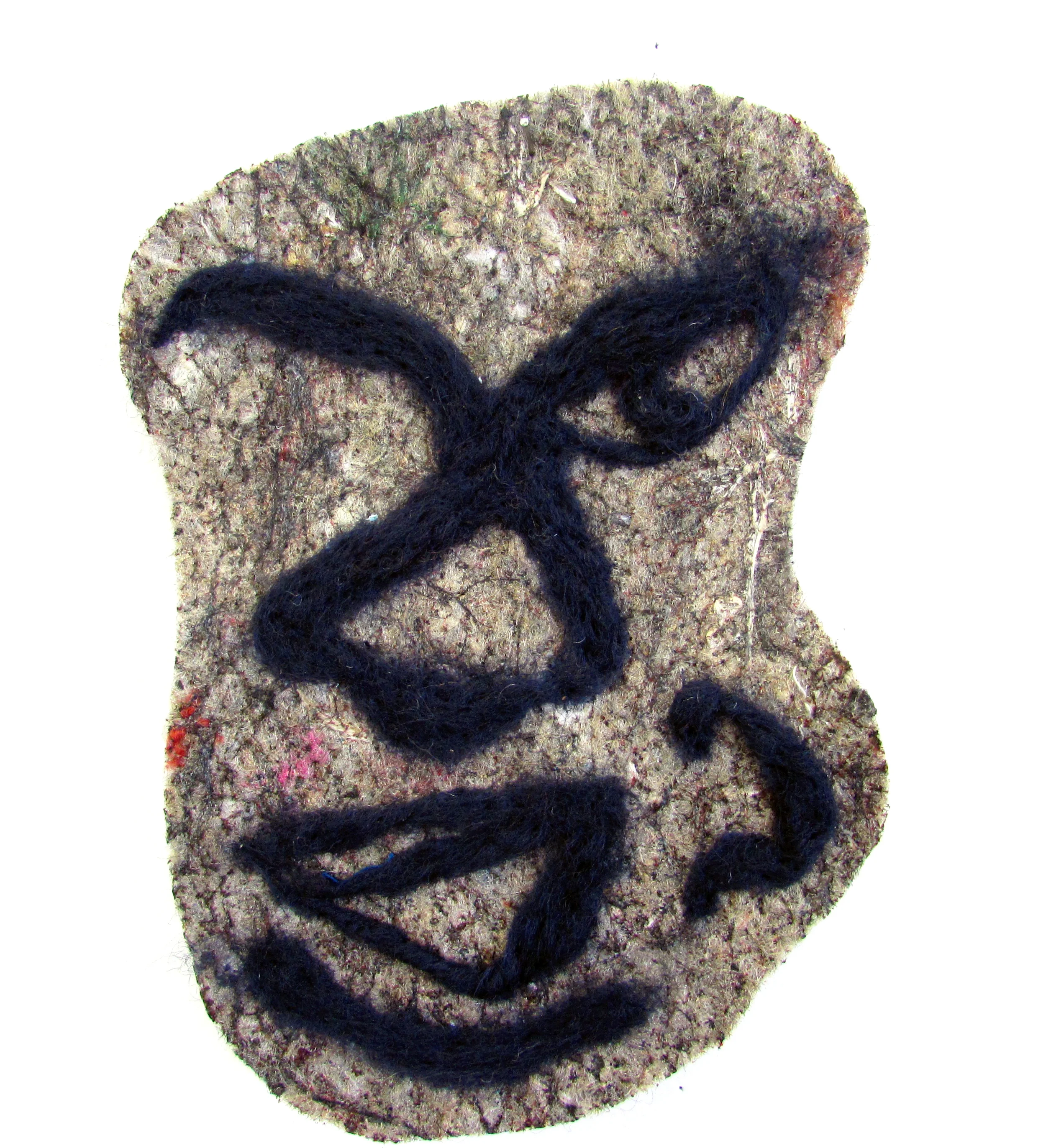 Blind contour drawings with felt 
