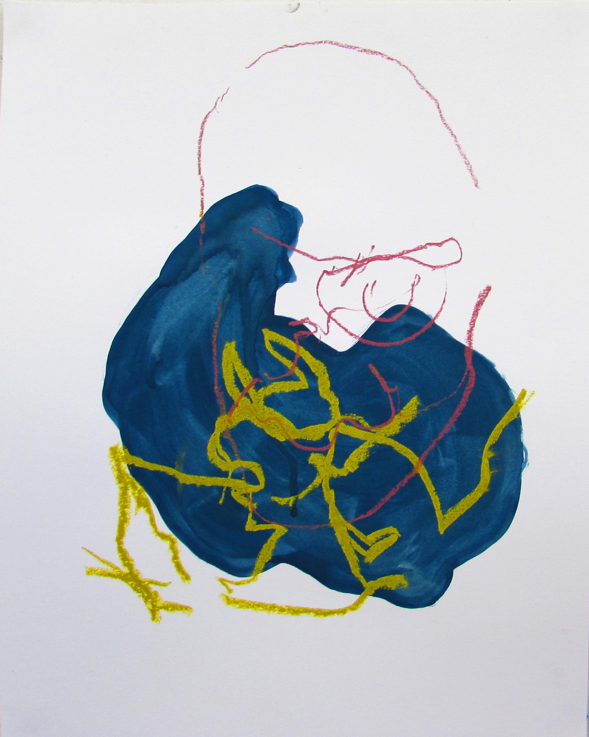 Gouache and soft pastel