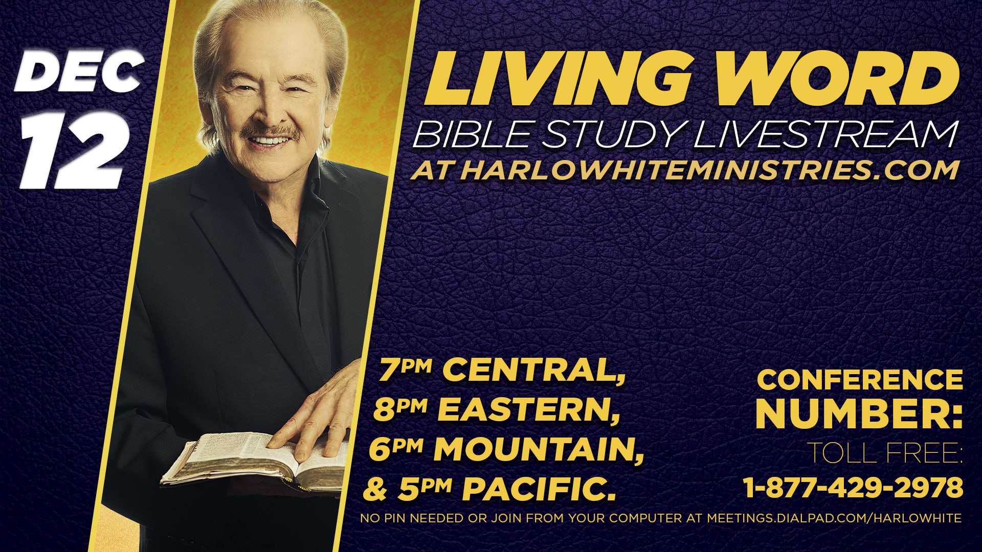 December 12, 2022: Living Word Bible Study Livestream