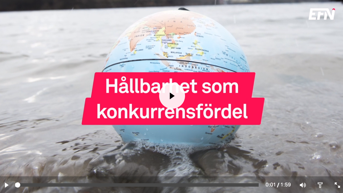 EFN TV om företagens hållbarhetsarbete