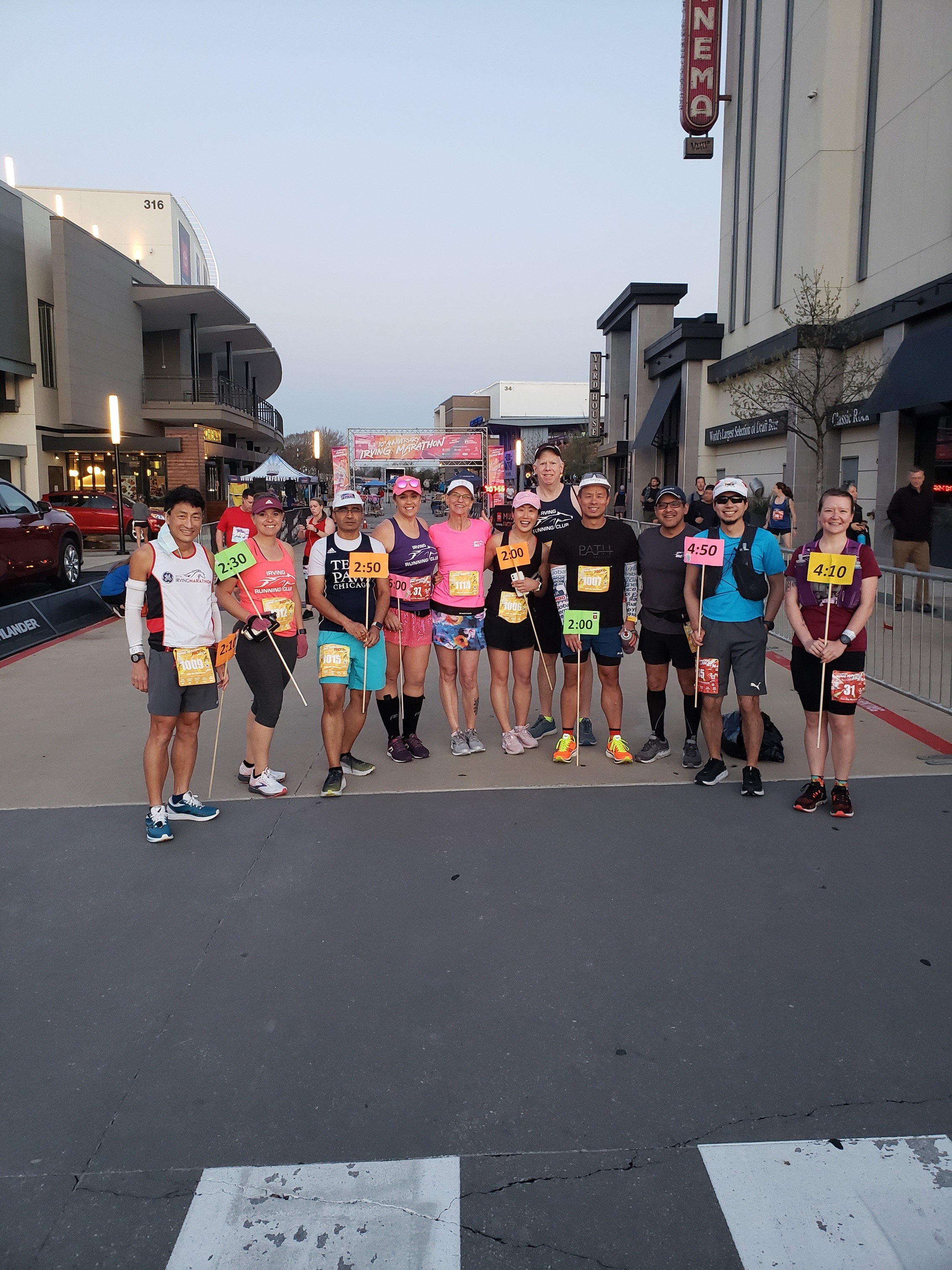 Irving Marathon Pacers | Irving Marathon Running Series, Marathon, Half ...