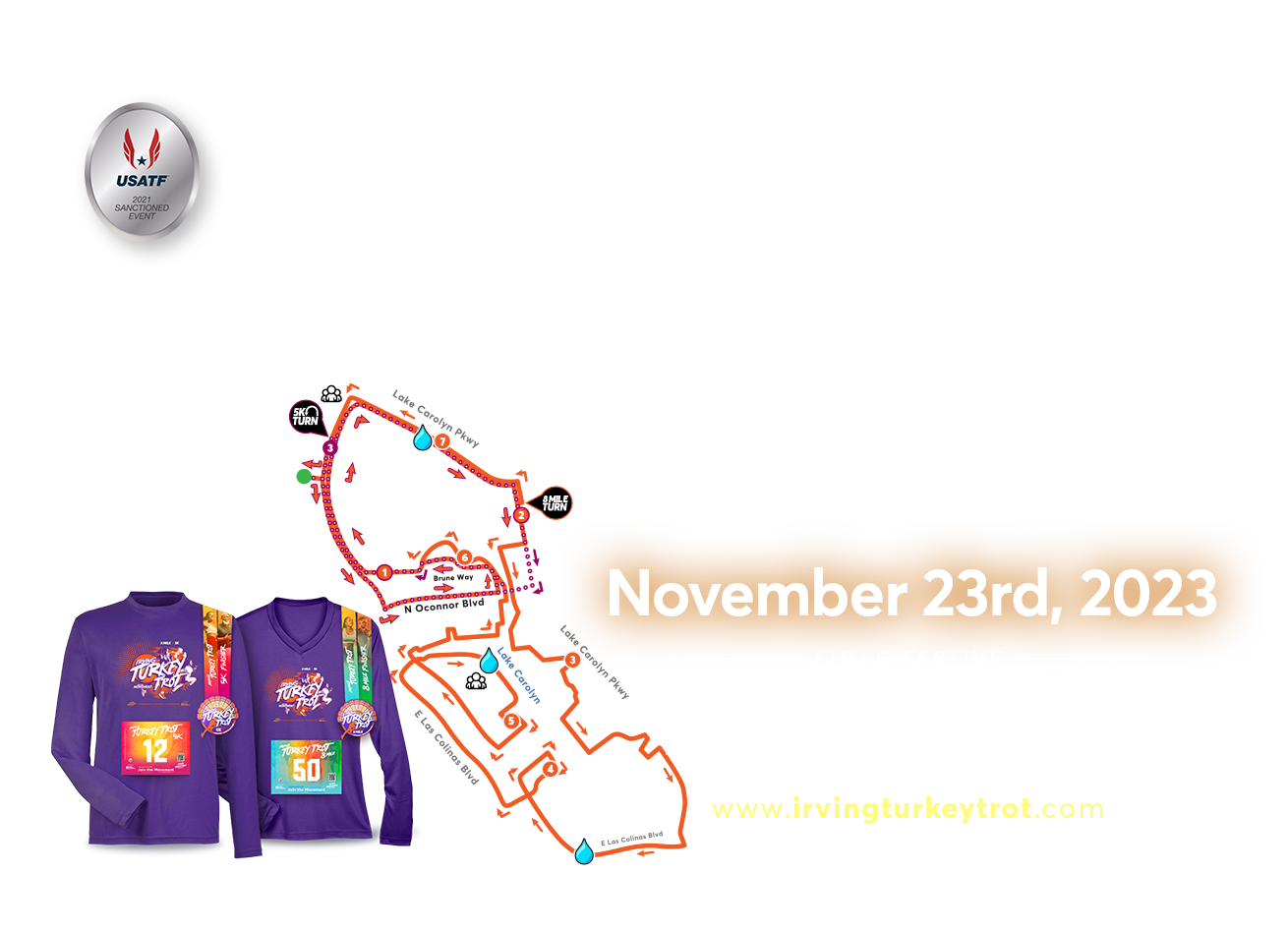 Irving Turkey Trot Irving Marathon Running Series, Marathon, Half Marathon, 10K & 5K in Irving