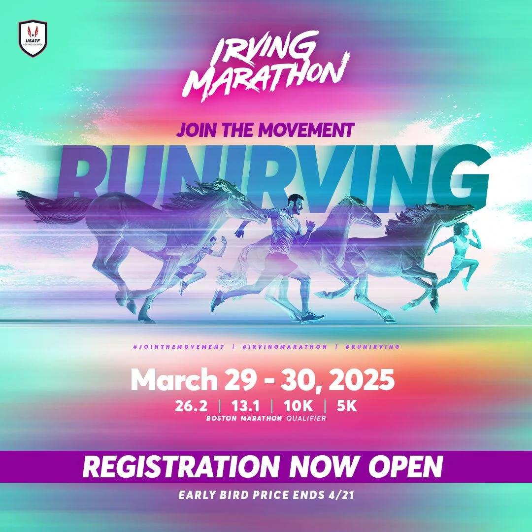 Irving Marathon 26.2, 13.1, 10k, 5k Run/Walk Irving Marathon Running