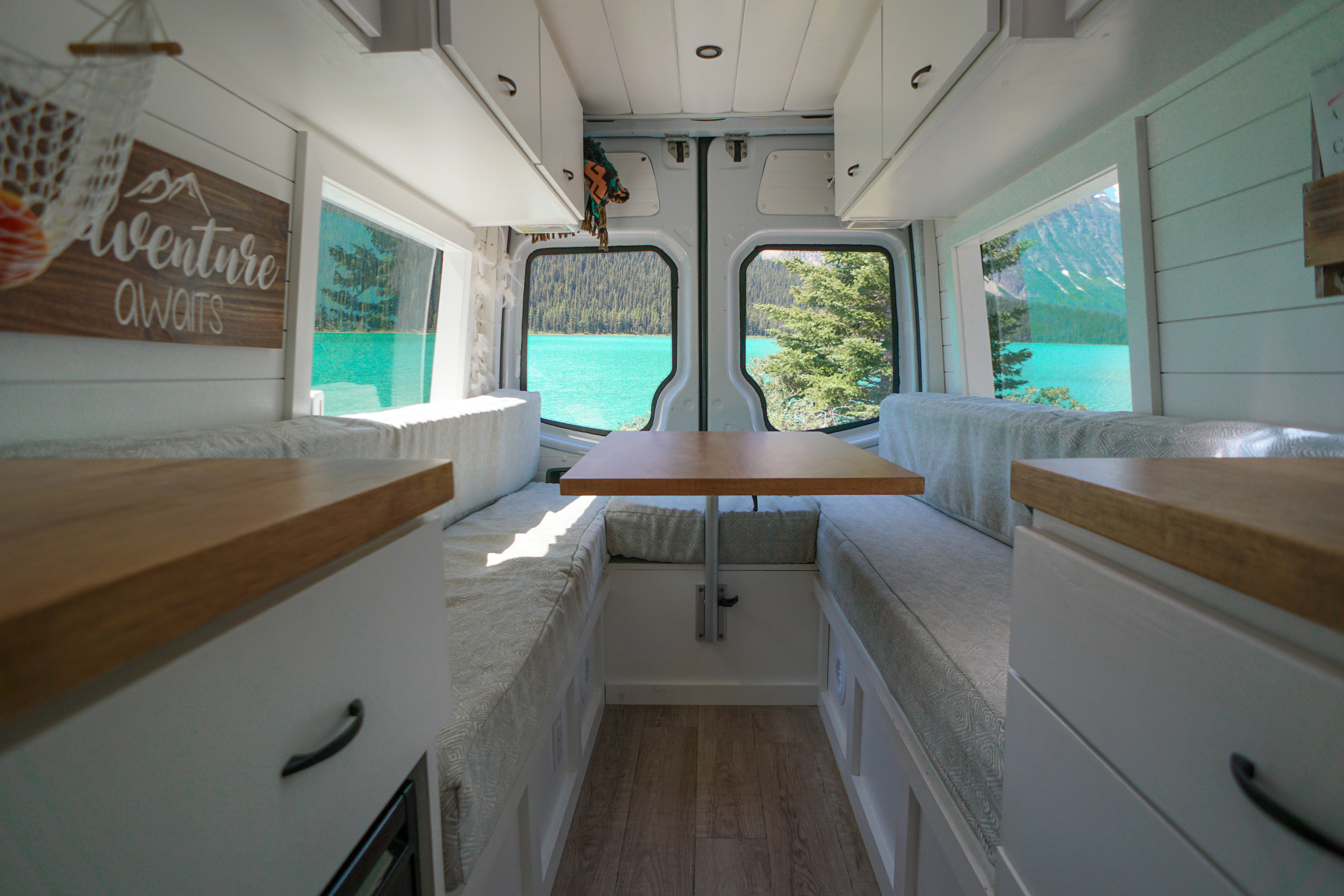 DIY Custom Sprinter Conversion Van Tour with Bathroom ...