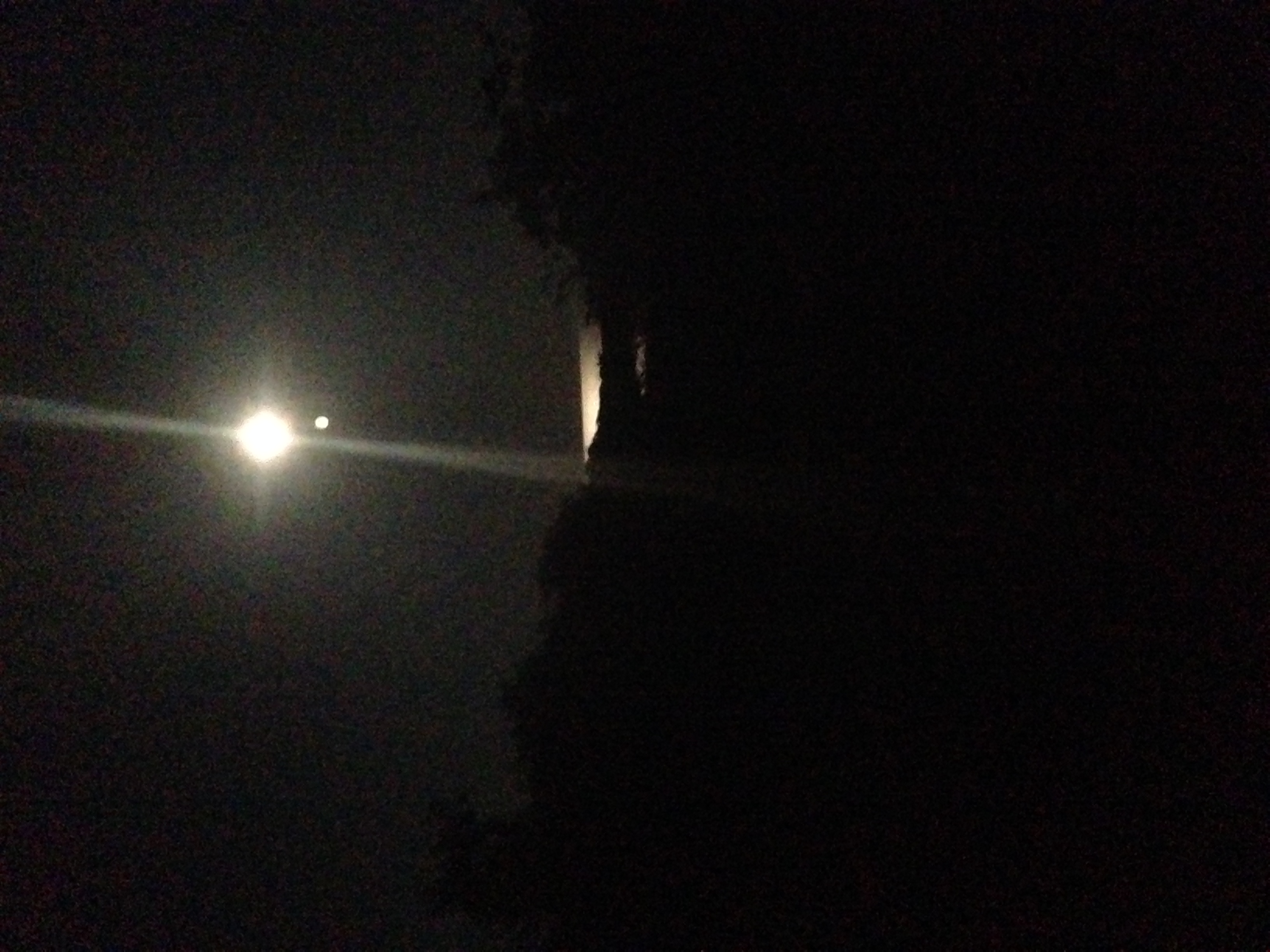 Moon overlooking Clay Head Trail