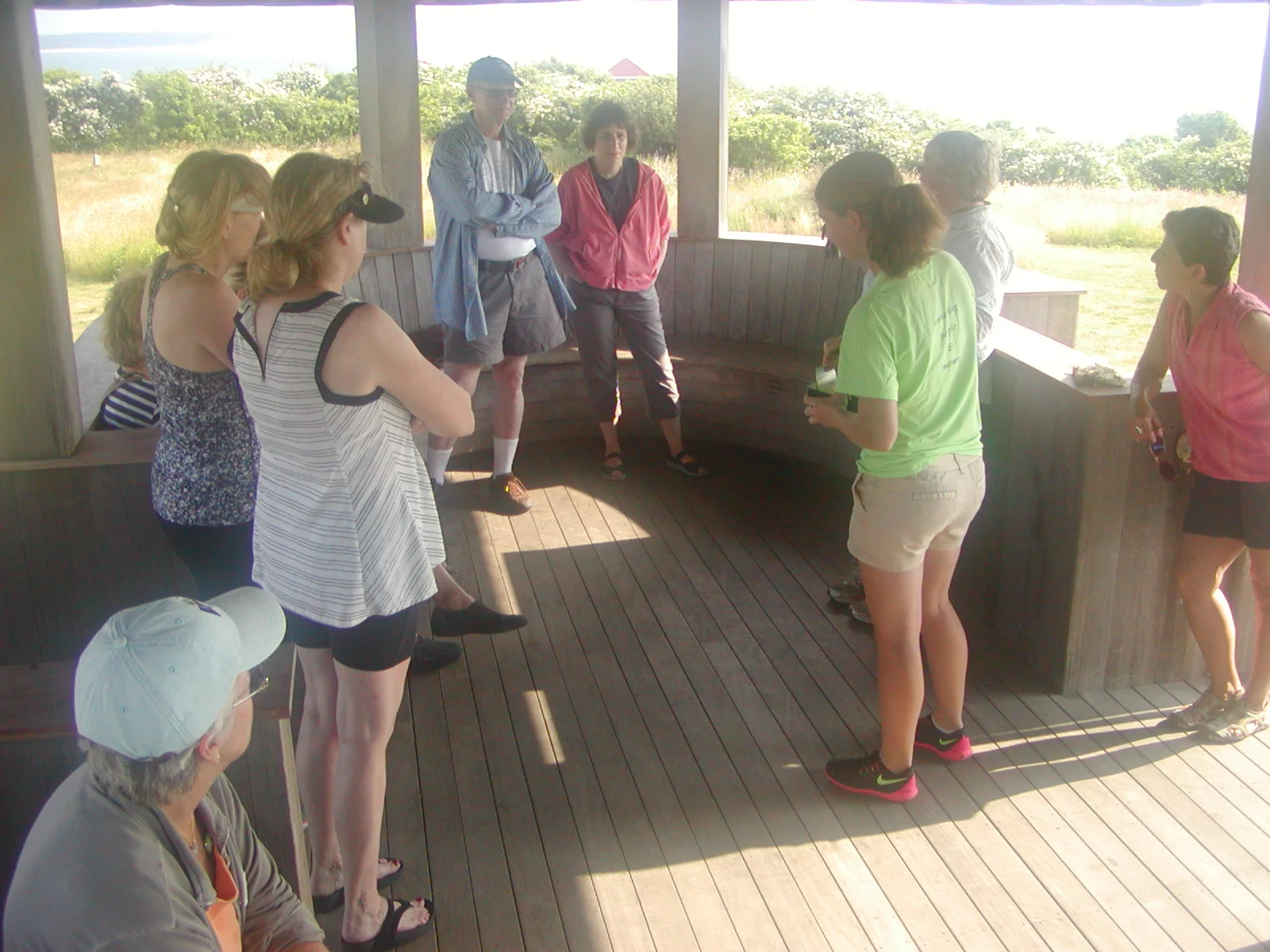  Bird banding in the OVF Pavilion with Erica Simkin, 6/23/15 