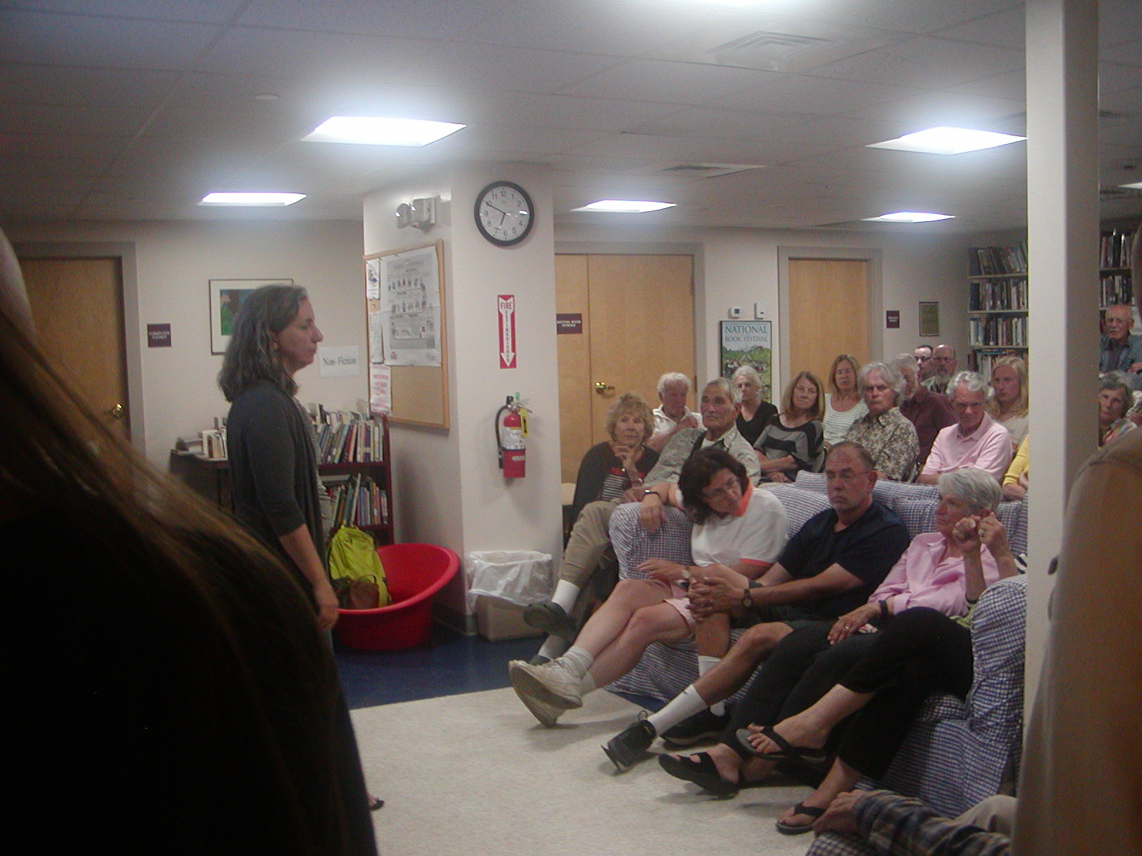  Dr. Maria Diuk-Wasser (Columbia Univ.) presenting a talk: Eco-epidemiology of Ticks, Lyme Disease and Babesiosis on BI, July 11, 2016 