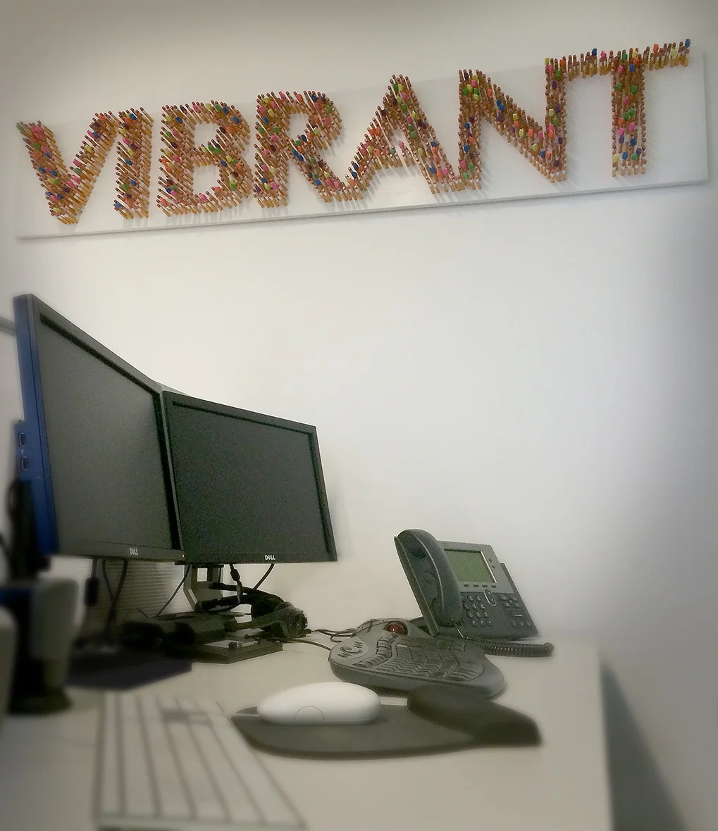  Custom sign for corporate creative dept. 