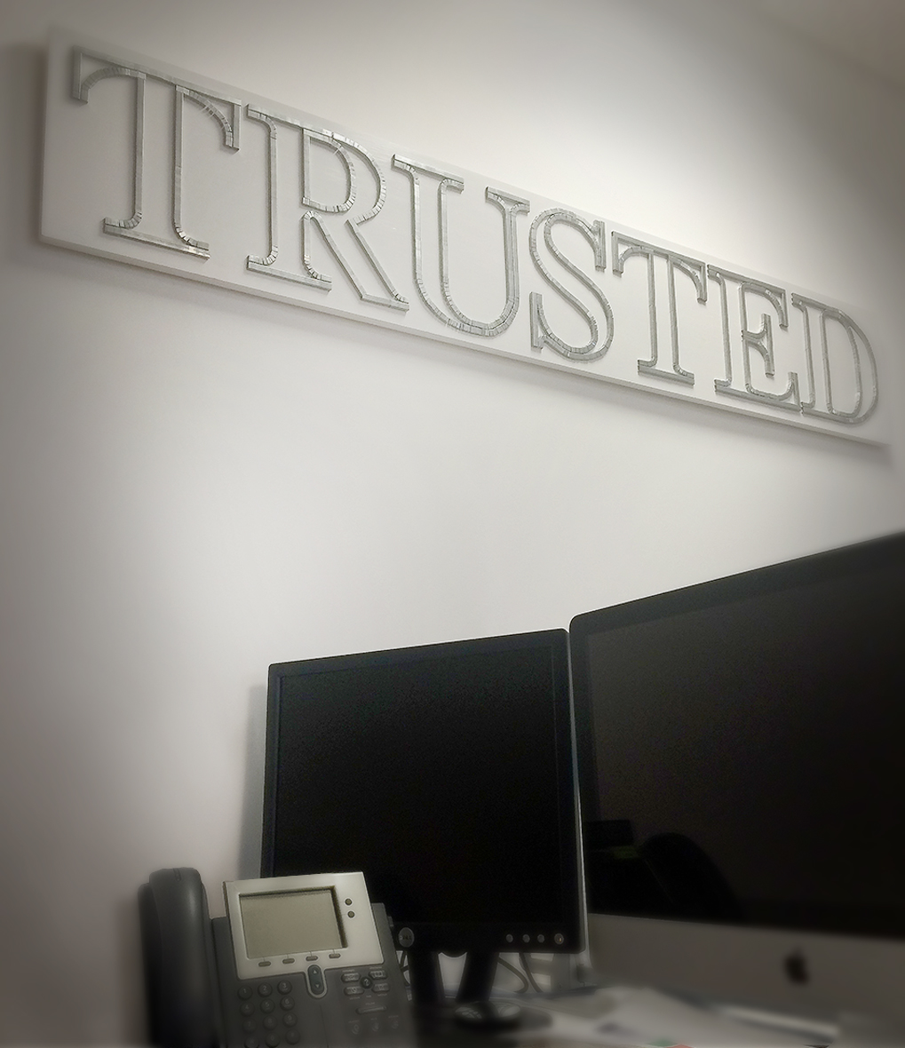  Custom sign for corporate creative dept. 