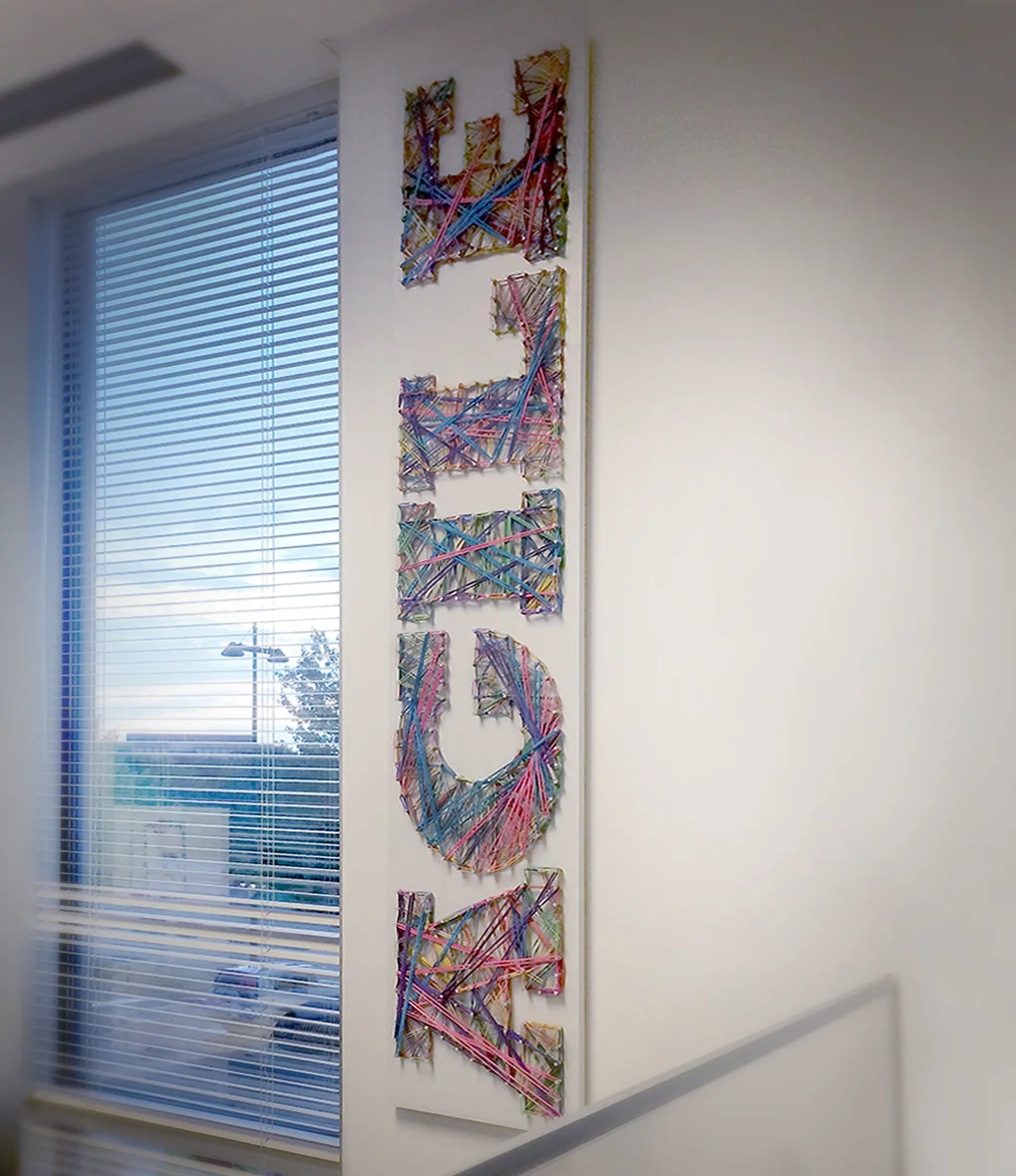  Custom sign for corporate creative dept. 