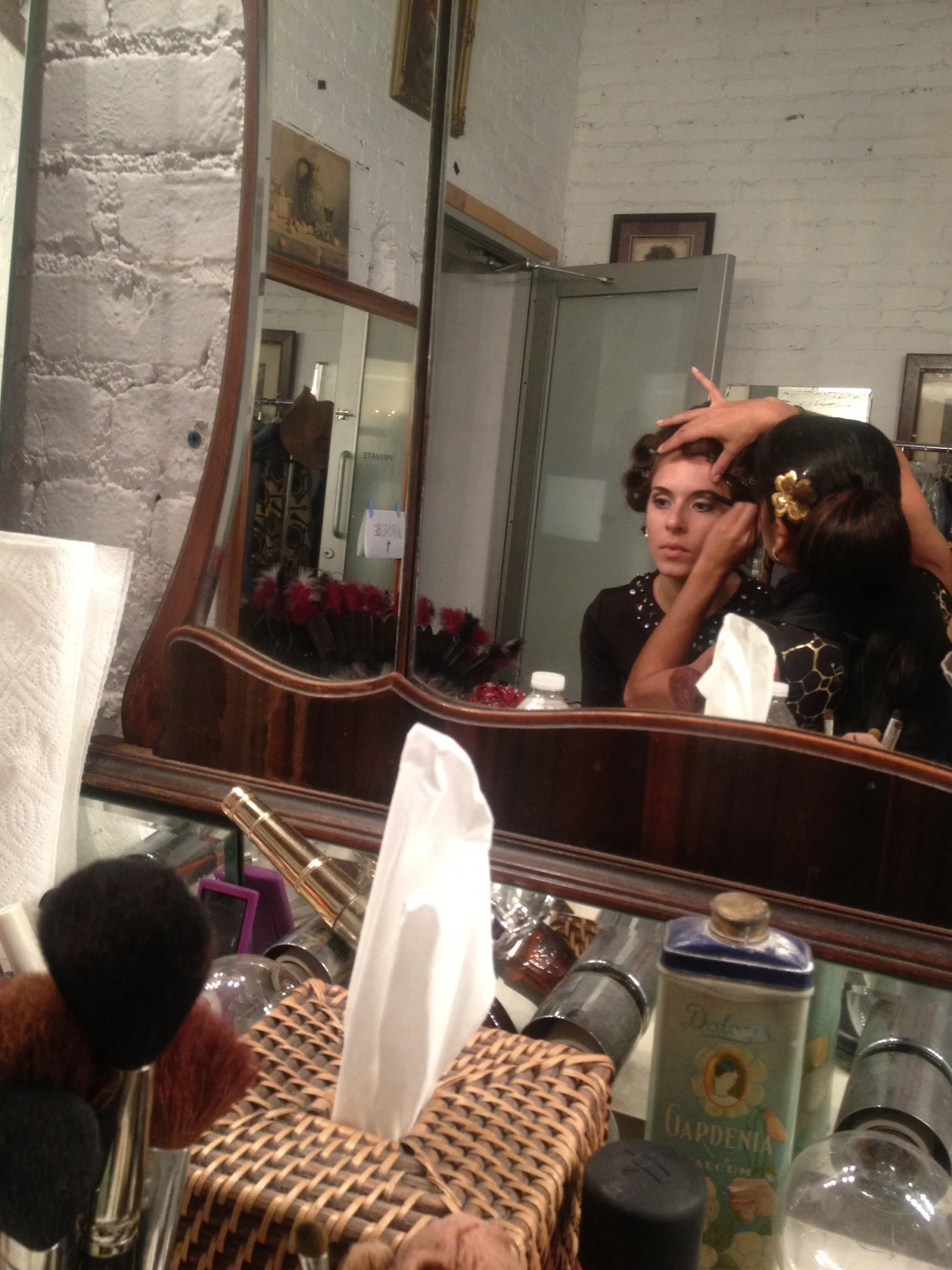 Lorenzo Jovanotti music video on set makeup chair.JPG