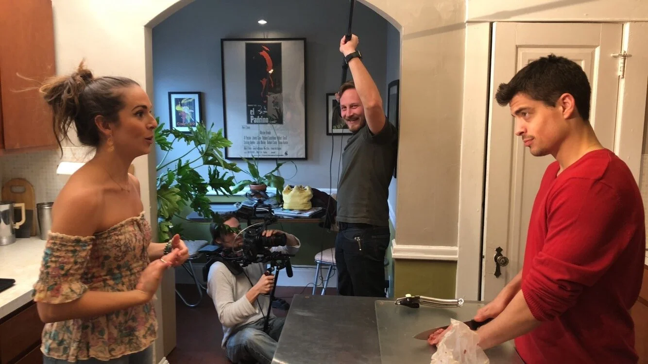 Shooting "Il Baccio" Short film in Providence, RI