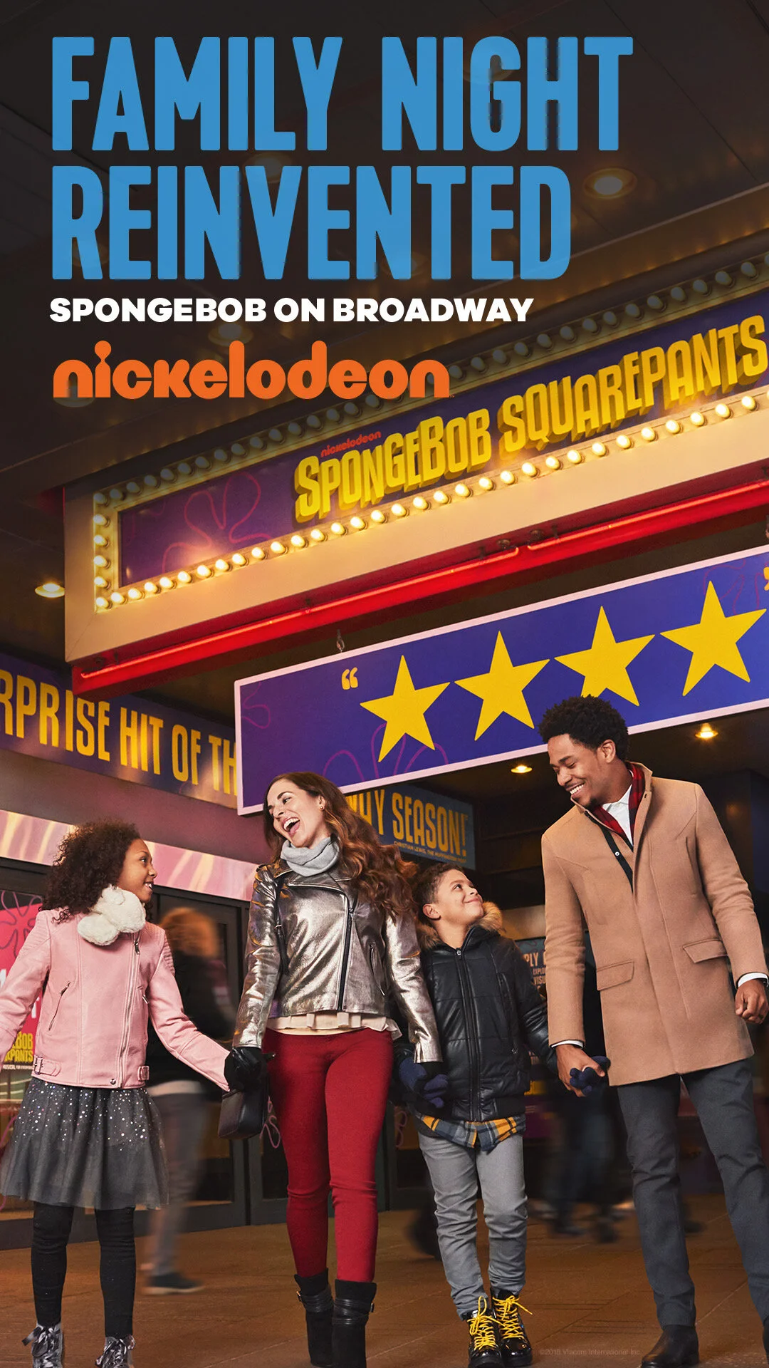 Nickelodeon presents Spongebob the Musical promotional print