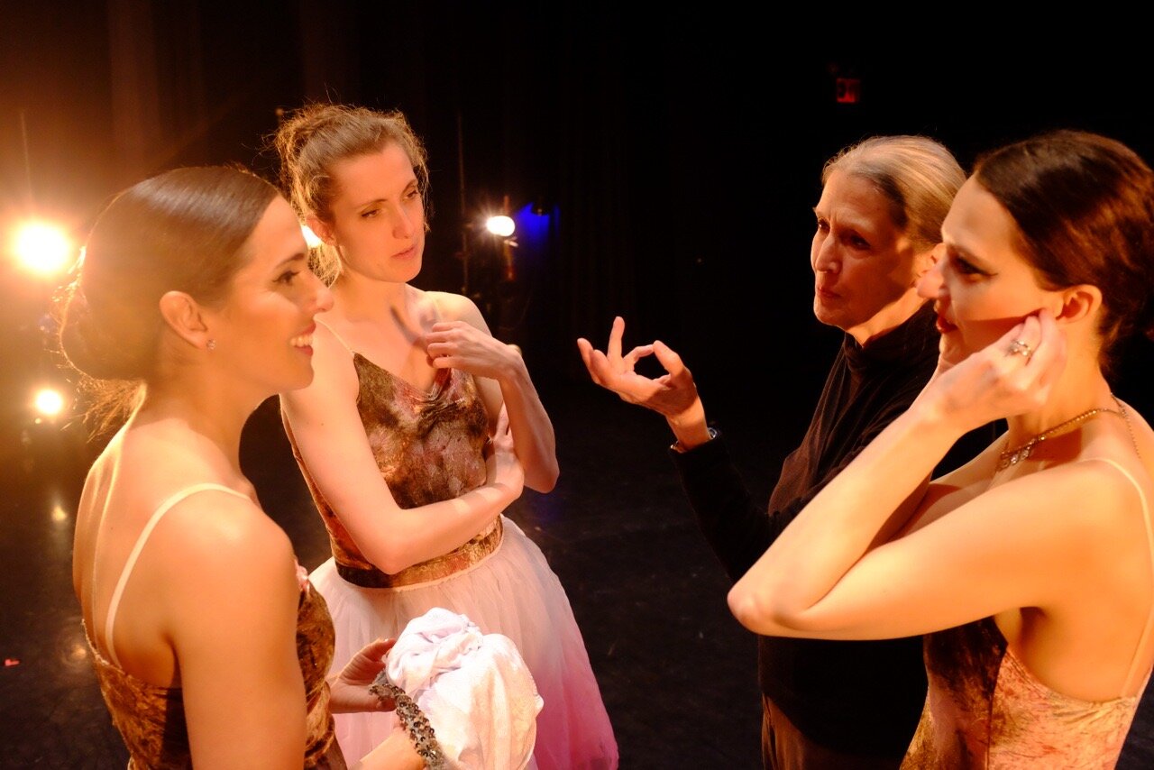 Backstage with Annabella and other Annabella Gonzalez Dance Theater dancers