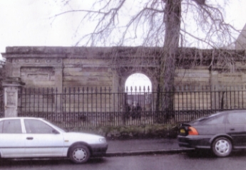   A wider view of the archway, taken in winter 2002/3, when the foliage had died back (Photo courtesy of Ruth Webster)  