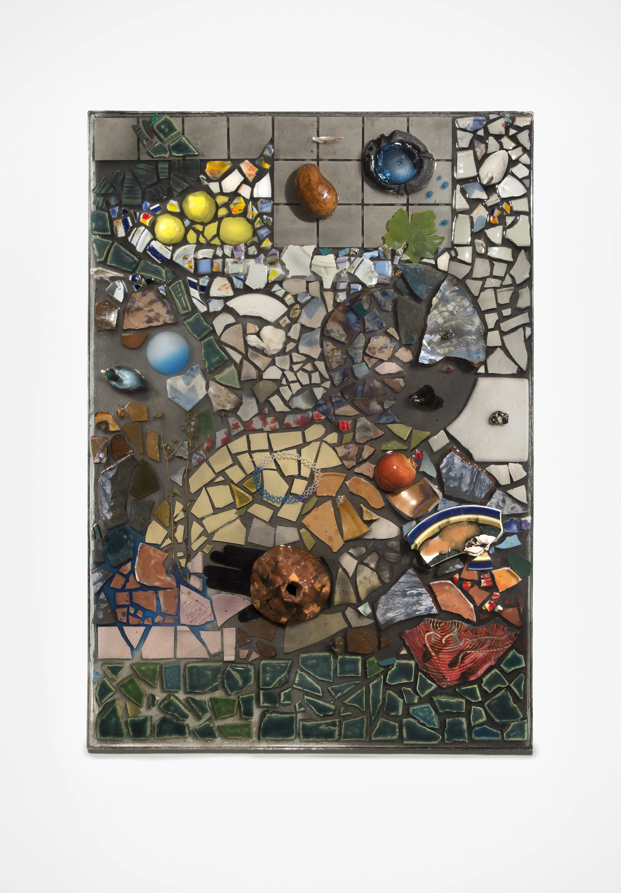  Untitled, 2018, found objects, resin 