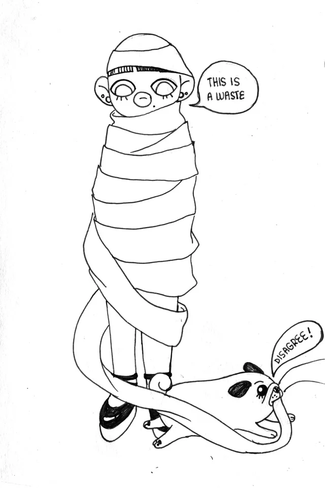 Drawlloween: Mummy