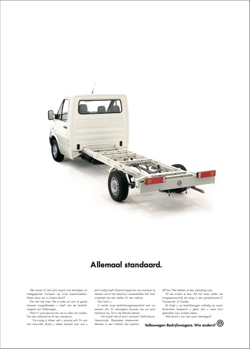 Volkswagen full page ad.