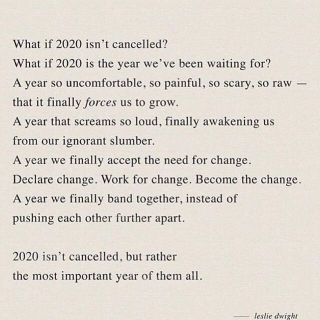 A year not just about you and your personal goals. But a year where we as a society have the mandatory opportunity to make changes and to speak up on issues that our ancestors did not have the chance to.  Via @jsteel  #blacklivesmatter #lesliedwight 