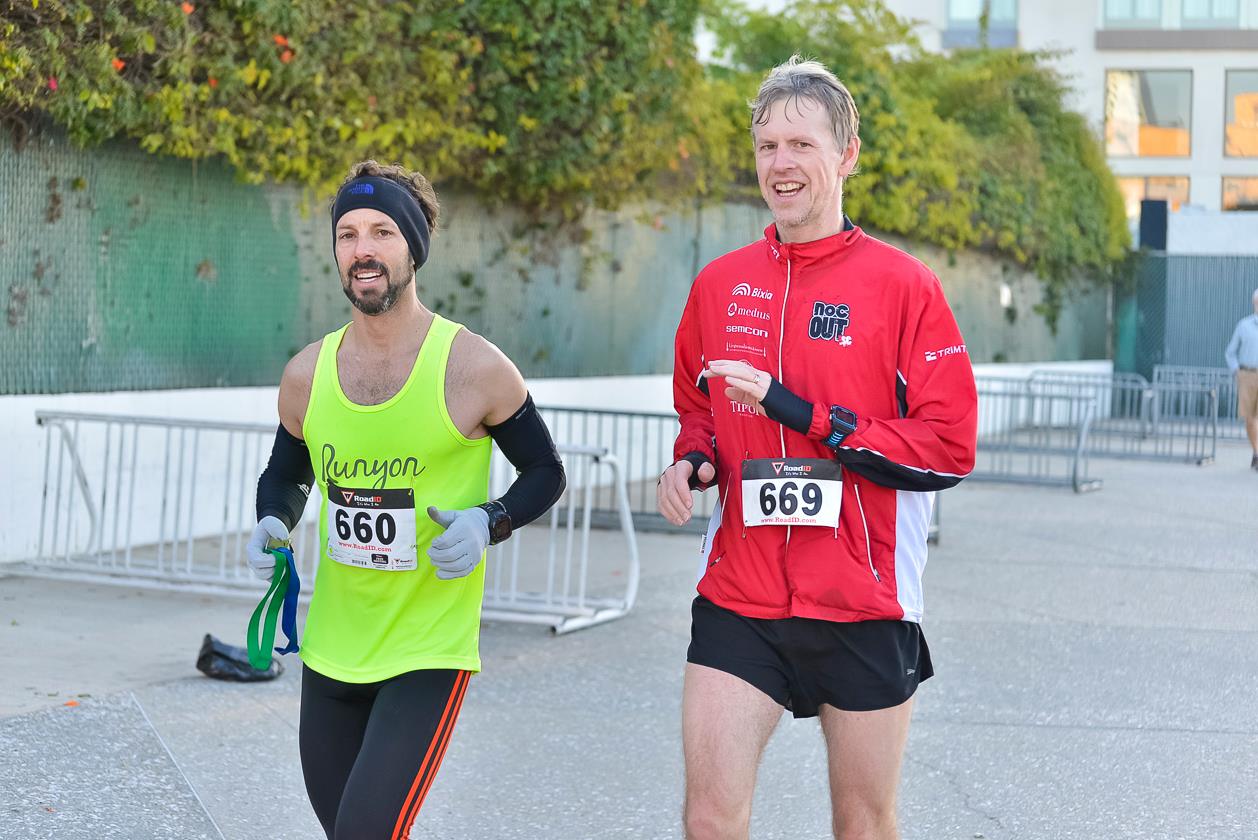 My nemesis turned out to be a really nice guy from sweden who greatly prefers ultra-marathons. We jogged together post-race and chatted.