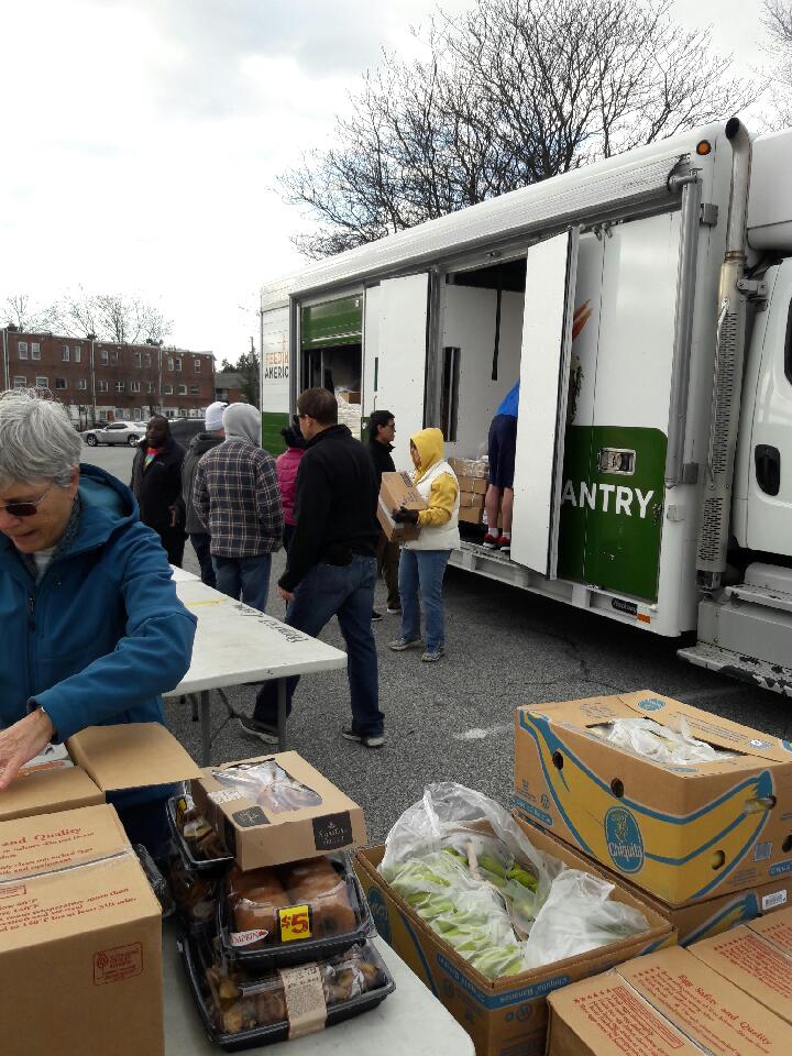 December 3, 2016 NAWC-Delaware Food Bank Mobile Food Pantry at Dickey Park