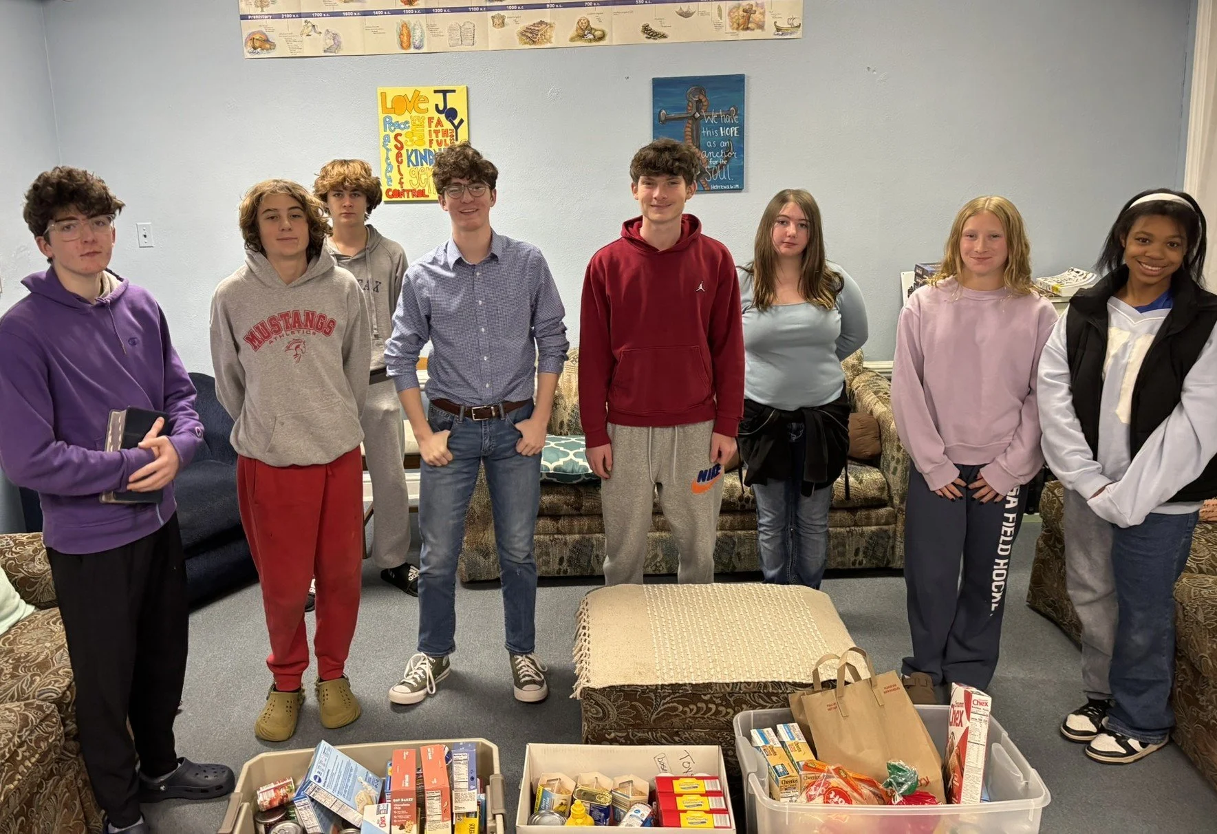 &quot;We rise by lifting others.&quot; &ndash; Robert Ingersoll

Thank you to the NUMC Youth Group for your contributions to our Food Cupboard!