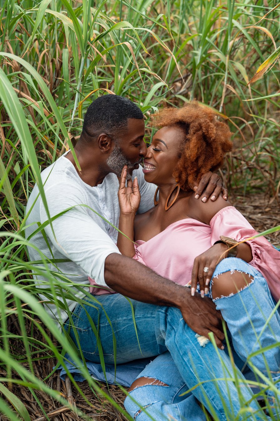 Lisa Nichols and Marcellus Hall Engagement Shoot on the island of ...