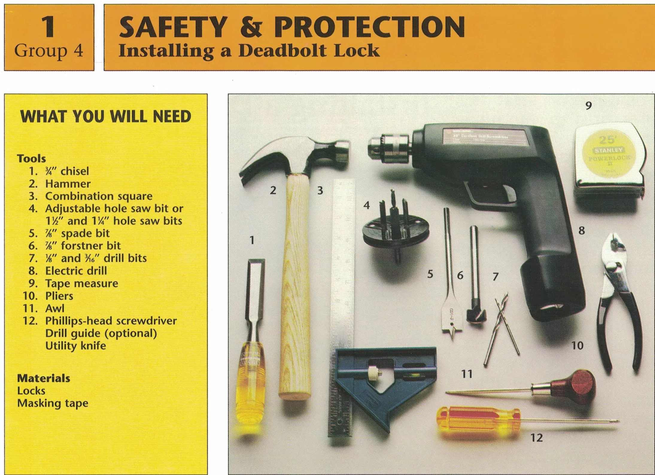 Installing a Deadbolt Lock