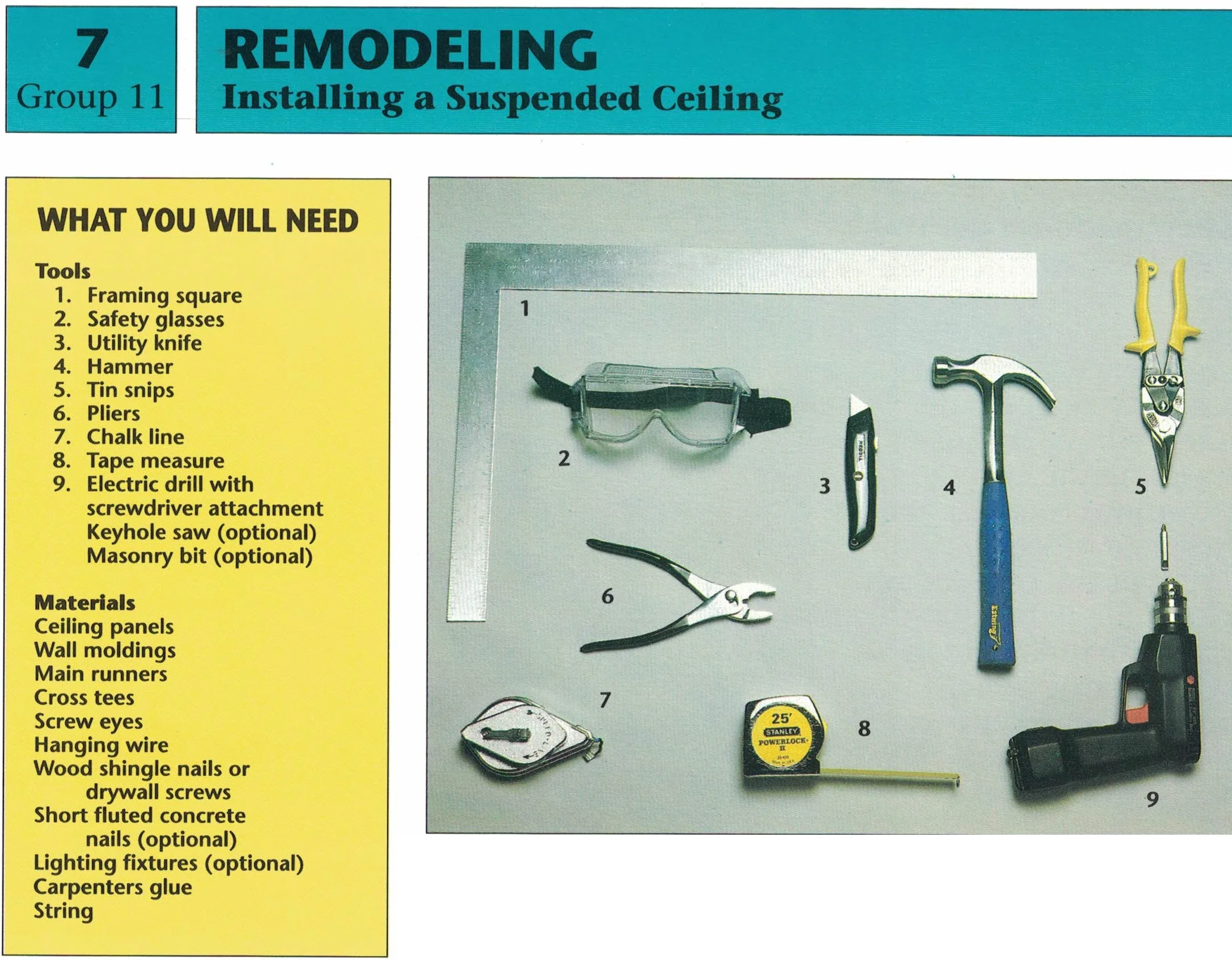 Installing a Suspended Ceiling