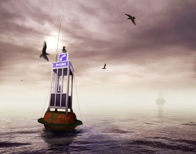 The first composite I created. It was all shot in Steveston BC, scanned and imaged together in PS 3.